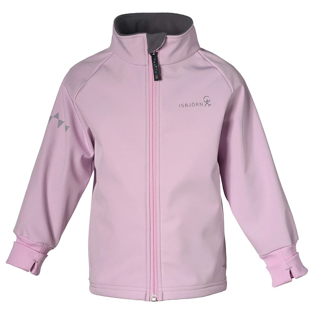 Детско софтшел яке Isbjörn Kid's Thunder Wind & Rain Bloc Jacket Softshell jacket - Frost Pink