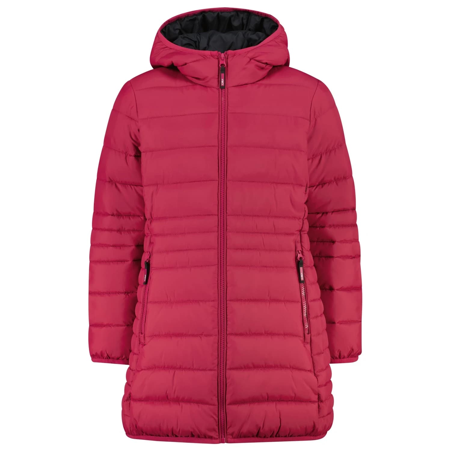 Палто CMP Girl's Down Coat Fix Hood Taffeta Coat - Amaranto