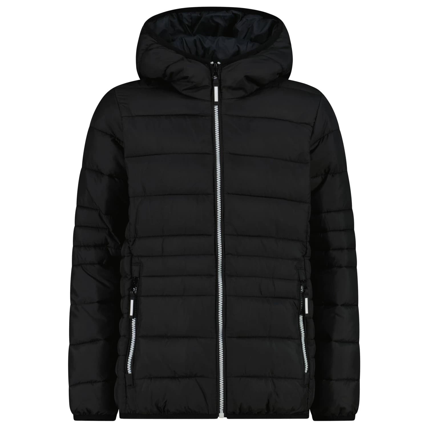 Синтетично яке CMP Girl's Down Jacket Fix Hood Taffeta Synthetic jacket - Nero