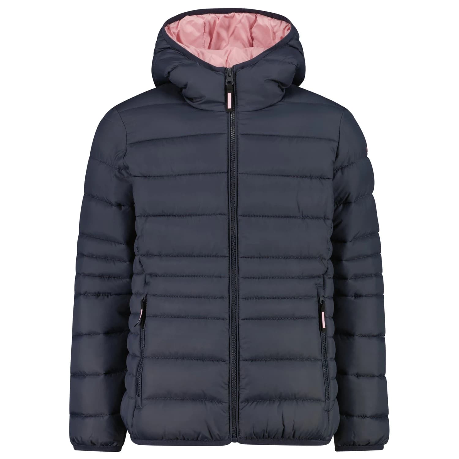 Синтетично яке CMP Girl's Down Jacket Fix Hood Taffeta Synthetic jacket - Titanio