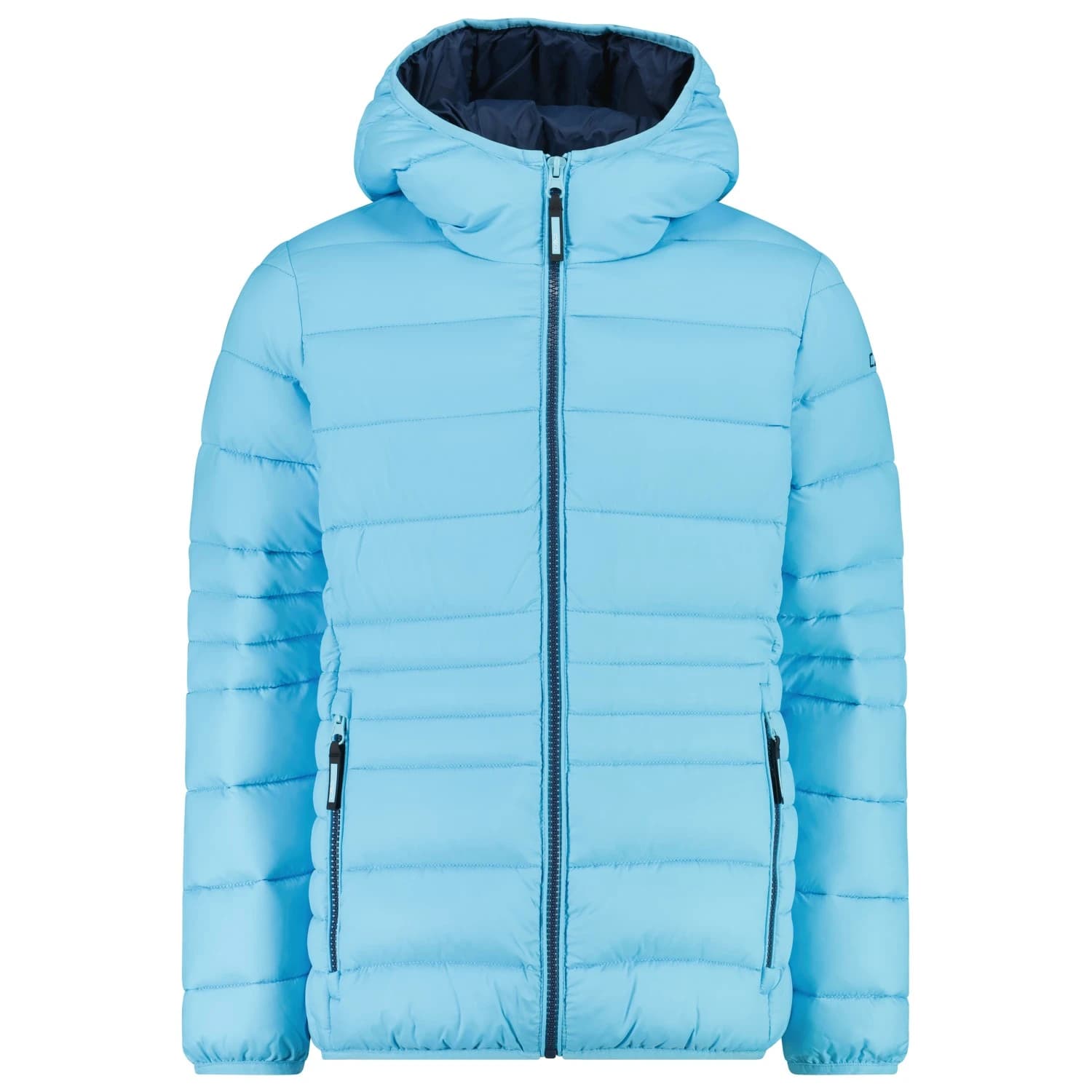 Синтетично яке CMP Girl's Down Jacket Fix Hood Taffeta Synthetic jacket - Topazio