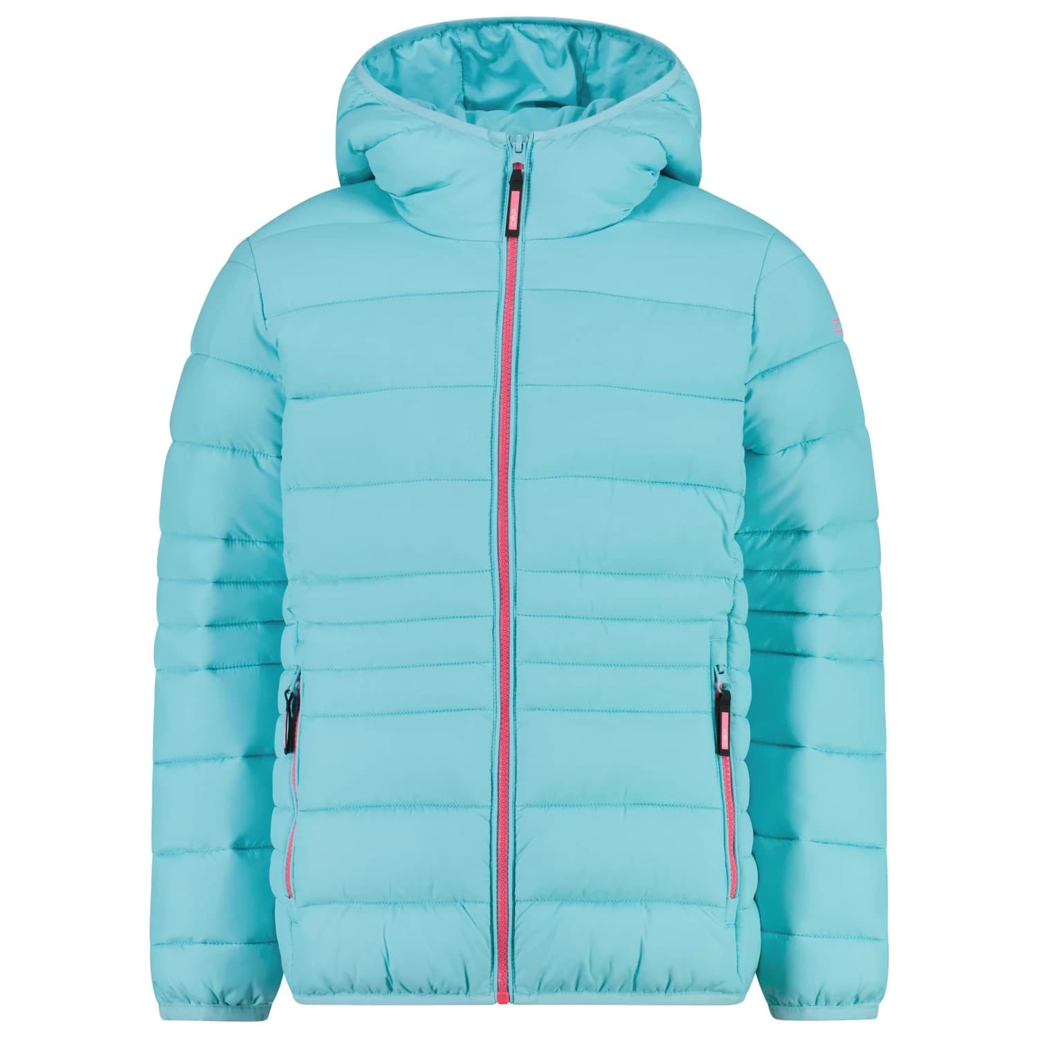 Синтетично яке CMP Girl's Down Jacket Fix Hood Taffeta Synthetic jacket - Aquarius
