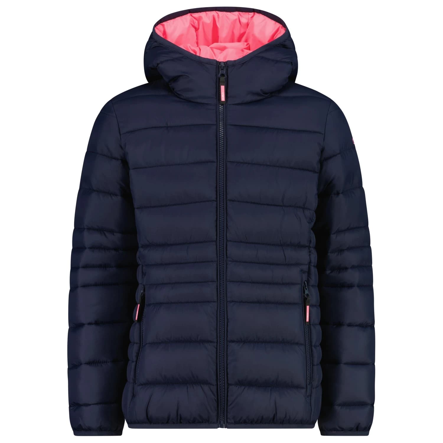 Синтетично яке CMP Girl's Down Jacket Fix Hood Taffeta Synthetic jacket - Black Blue