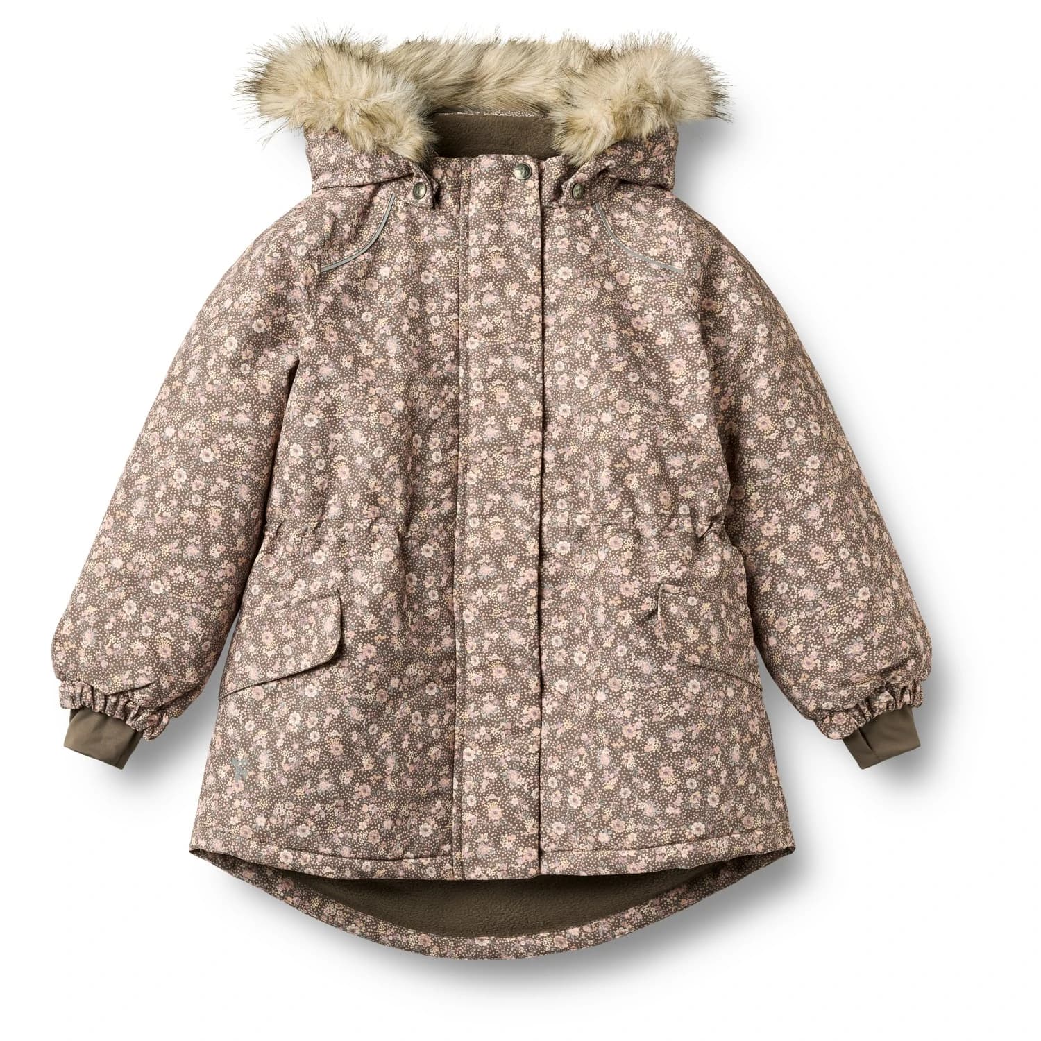 Детско зимно яке WHEAT Kid's Mathilde Winter jacket - Dry Wood Snow Flowers