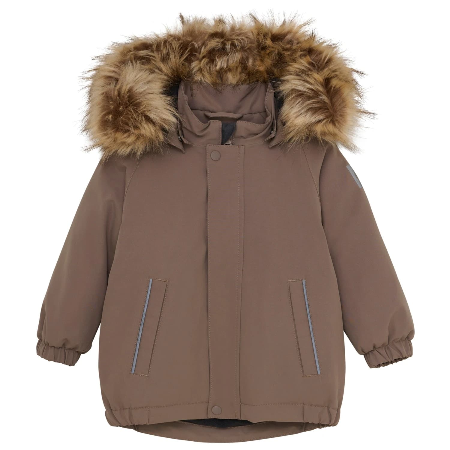Детско зимно яке Color Kids Baby's Parka with Fake Fur Winter jacket - Fossil