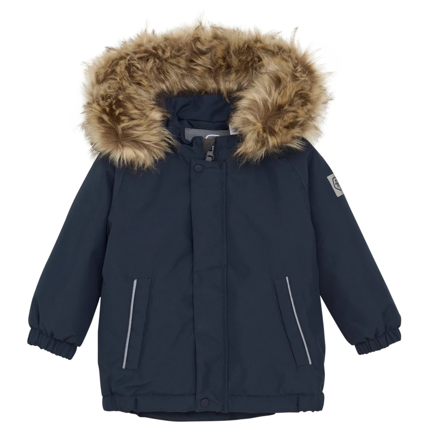 Детско зимно яке Color kids Baby's Parka with Fake Fur Winter jacket - Total Eclipse