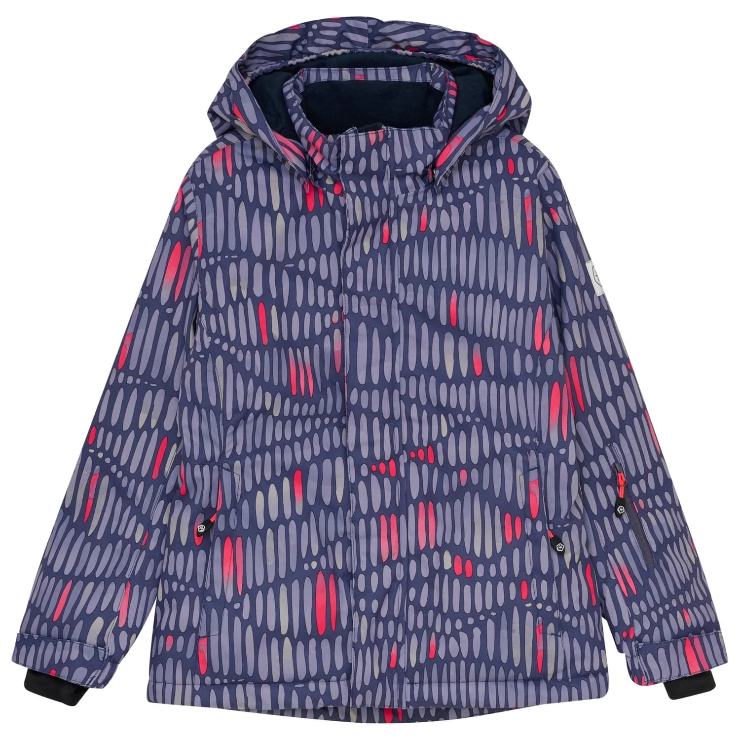 Детско ски яке Color Kids Girl's Ski Jacket AOP Ski jacket - Graystone