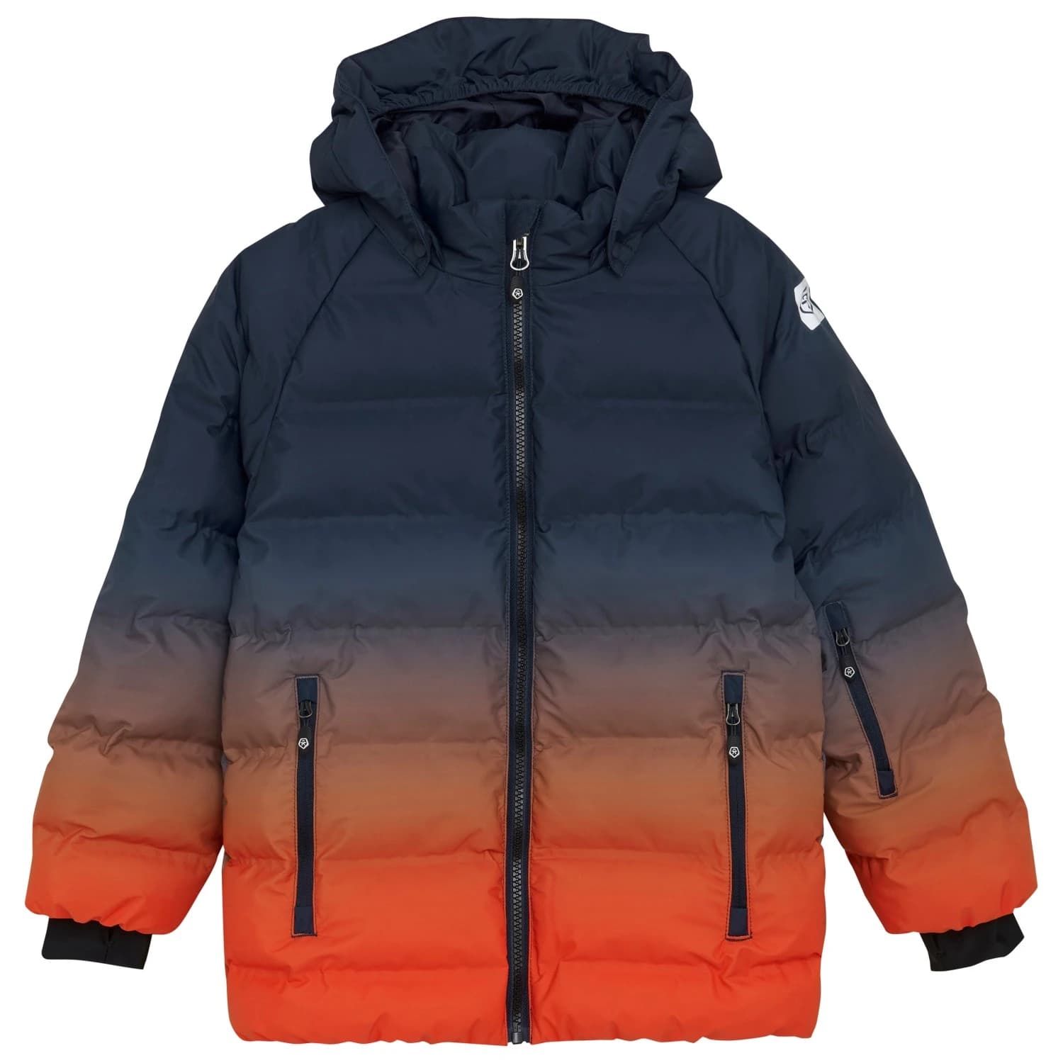 Детско ски яке Color kids Kid's Ski Jacket Quilt & Gradient Ski jacket - Tangerine Tango