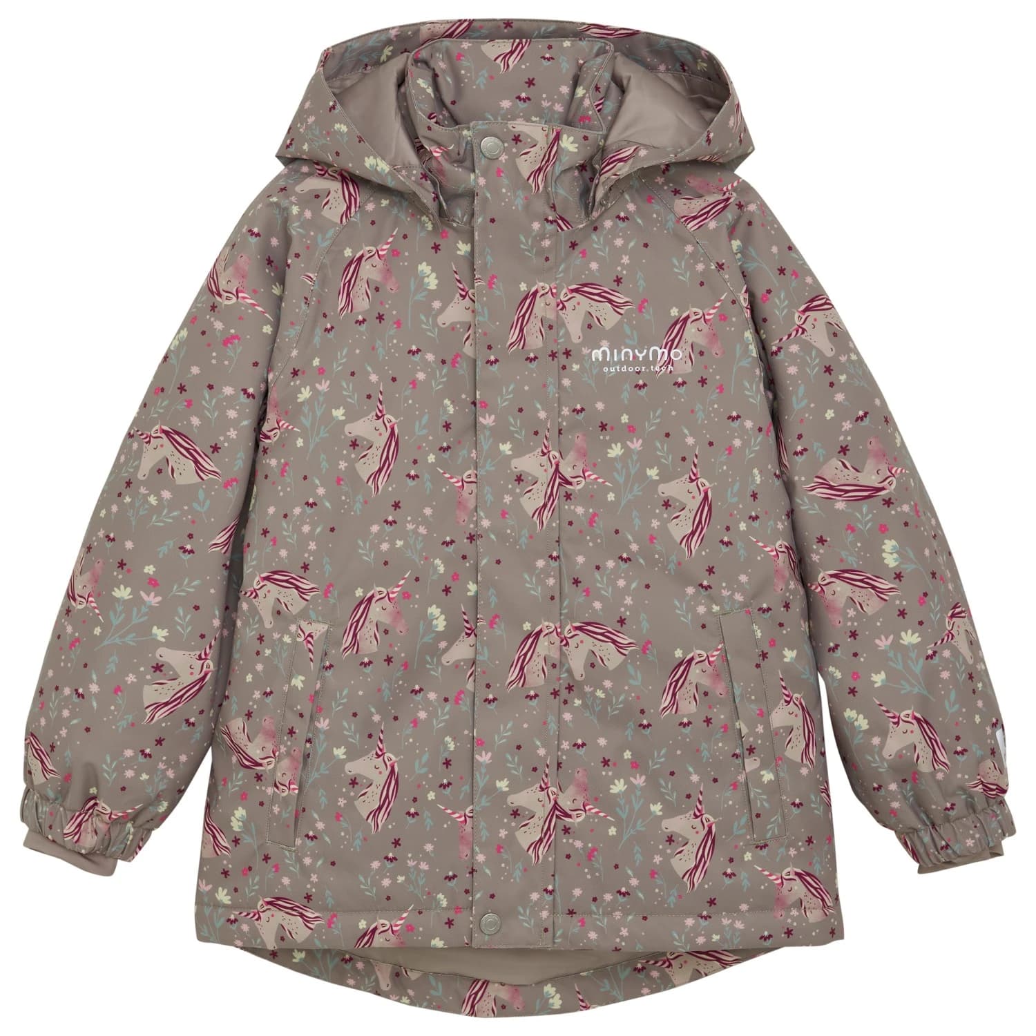 Детско зимно яке Minymo Kid's Twill Snow Jacket AOP Winter jacket - Roasted Cashew