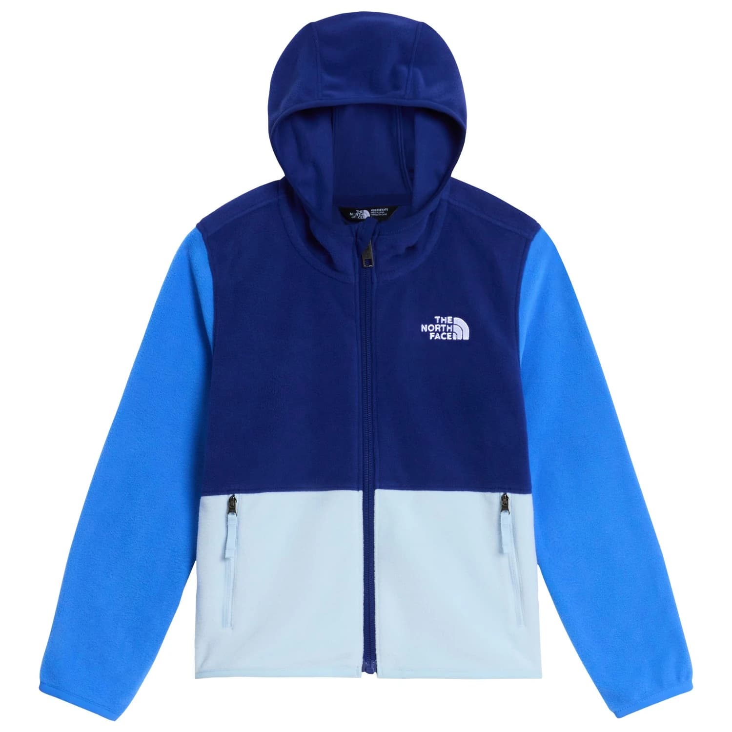 Детско поларено яке The North Face Kid's Glacier Fullzip Hoodie Fleece jacket - Bold Blue / Polar Haze