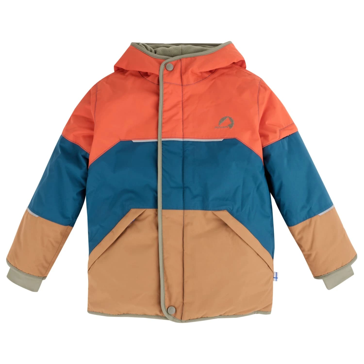 Детско зимно яке Finkid Kid's Taika Snow Ski jacket - Orangeade / Vetiver