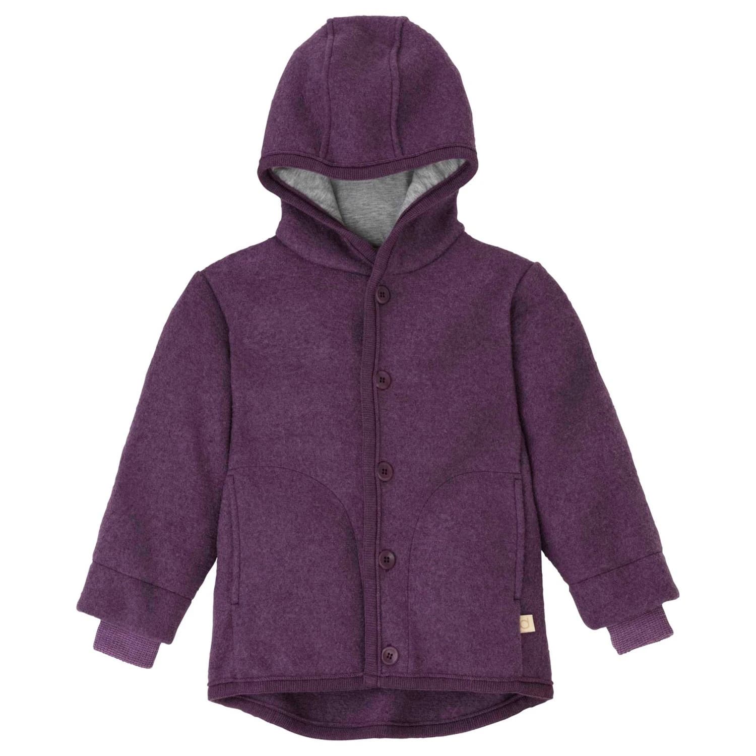 Детско вълнено яке disana Kid's Walk-Jacke Wool jacket - Aubergine