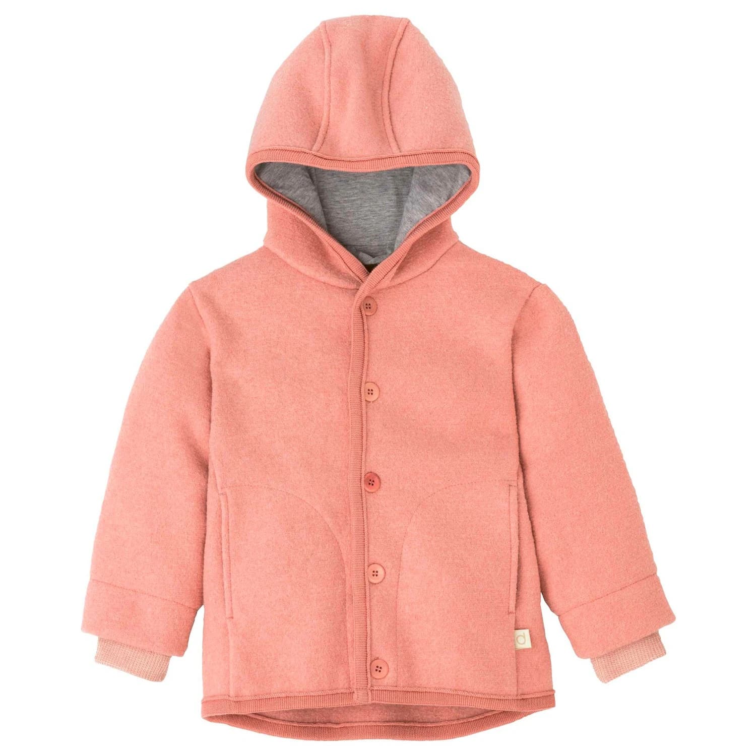 Детско вълнено яке Disana Kid's Walk-Jacke Wool jacket - Softpink