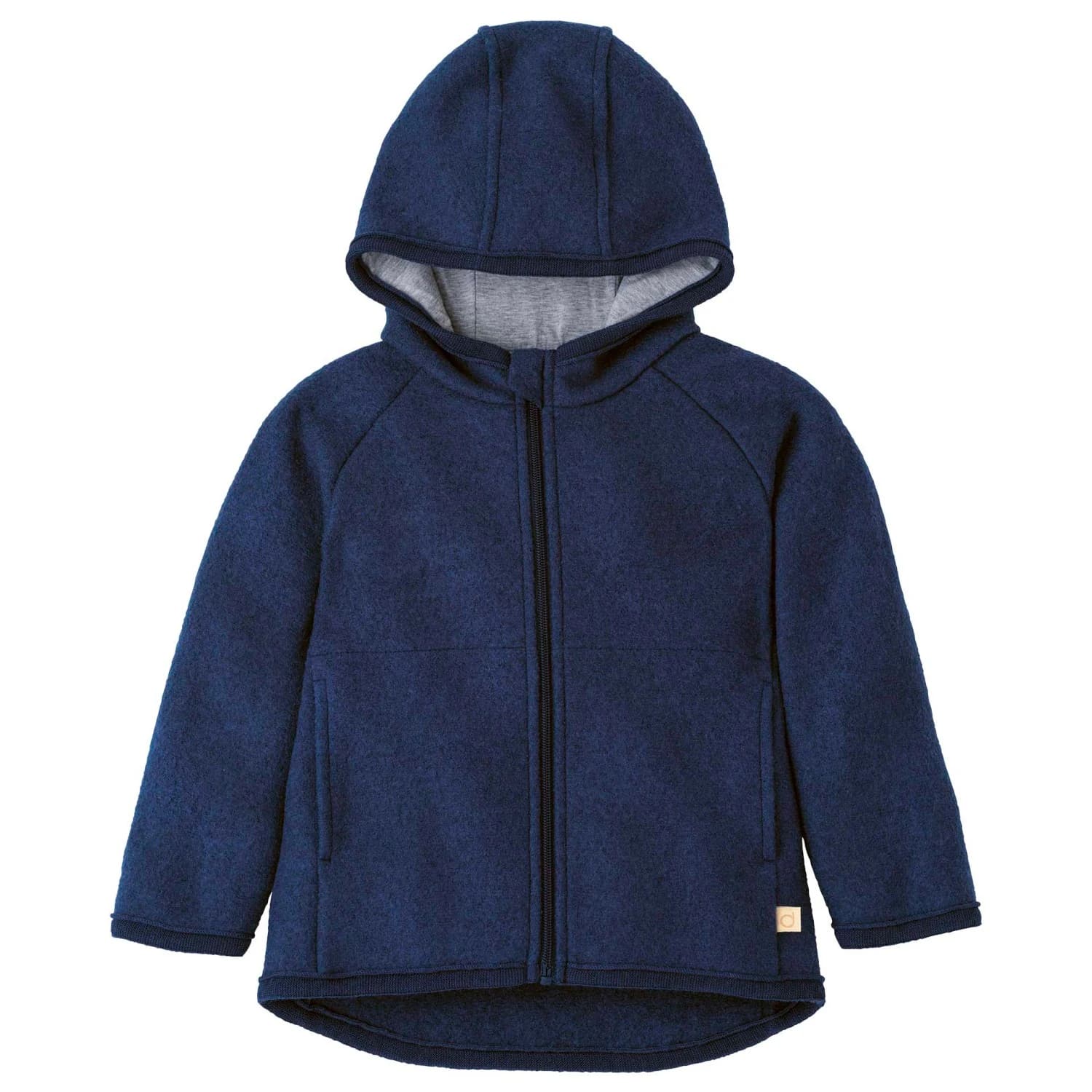 Детско вълнено яке disana Kid's Walk-Jacke Zipp Wool jacket - Indigo
