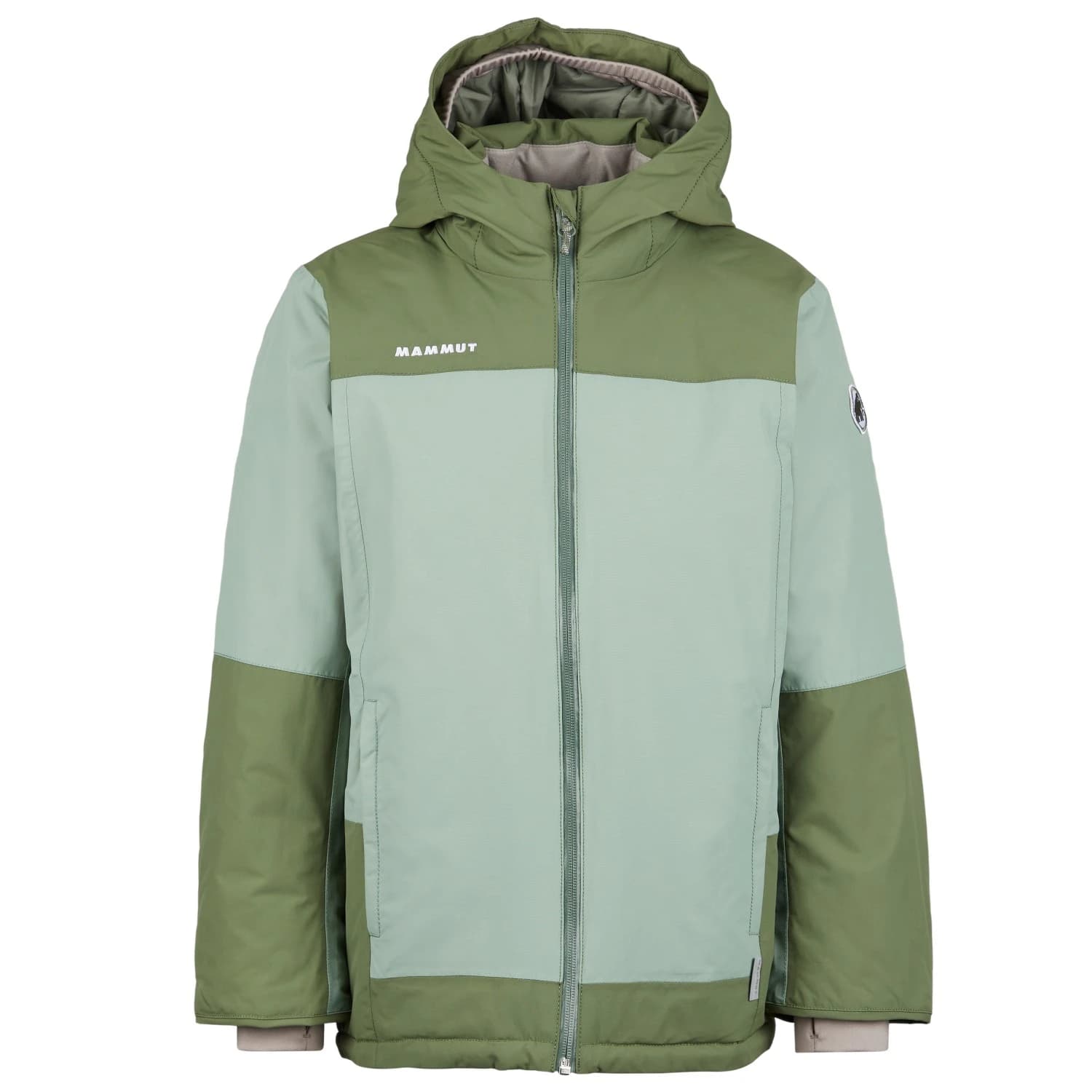 Детско водоустойчиво яке Mammut Kid's Treeline Hardshell Thermo Hooded Jacket Waterproof jacket - Willow / Marsh