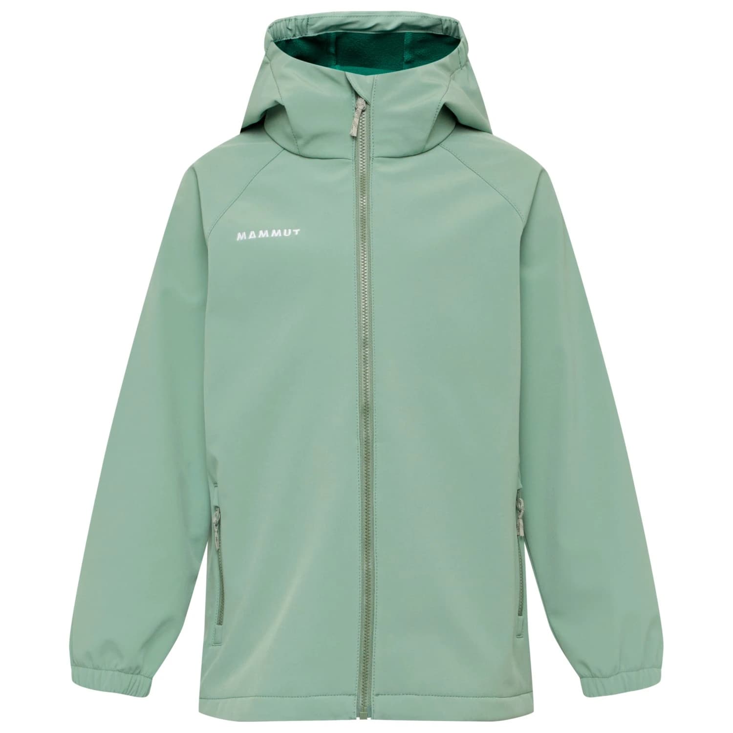Детско софтшел яке Mammut Kid's Ultimate Comfort Softshell Hooded Jacket Softshell jacket - Willow