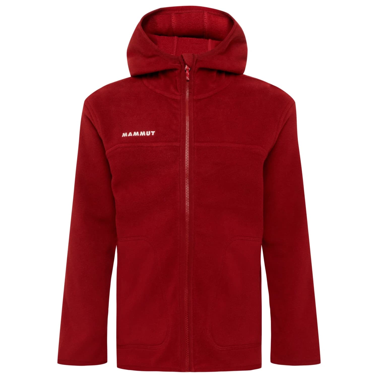 Детско поларено яке Mammut Kid's Waymarker Midlayer Hooded Jacket Fleece jacket - Dark Mammut Red