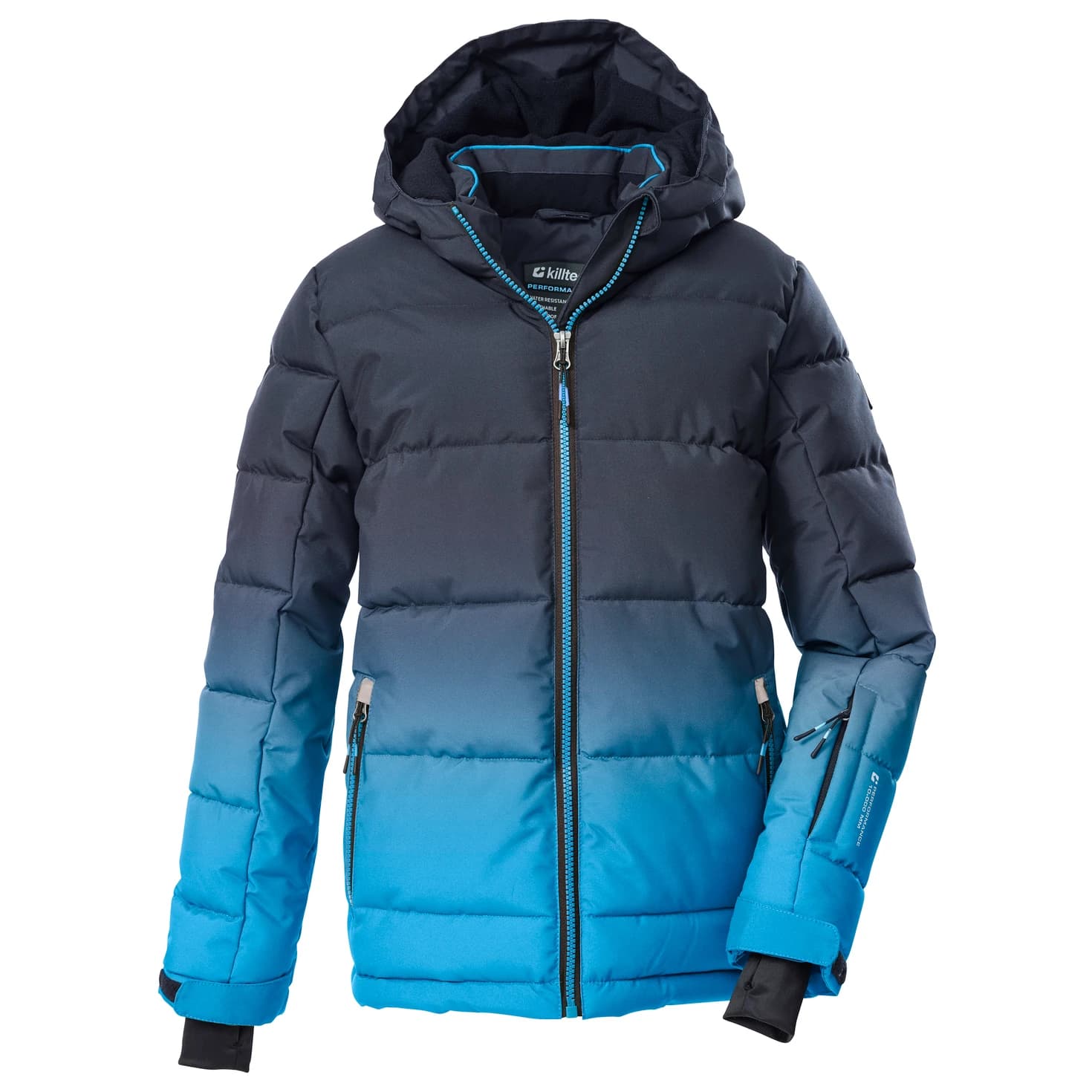 Ски яке killtec Boy's KSW 382 Ski Qltd Jacket Ski jacket - Neon Blue