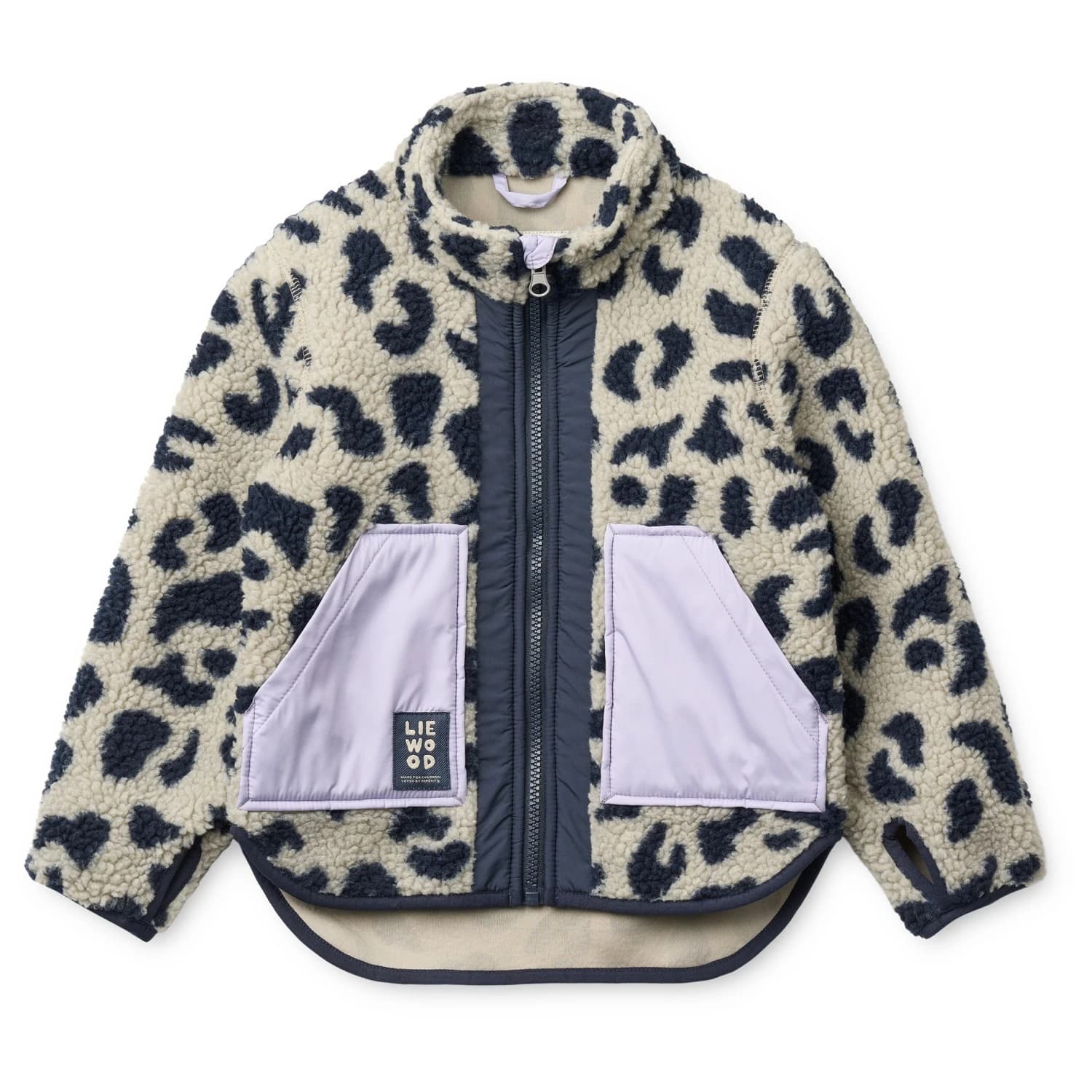 Детско поларено яке LIEWOOD Kid's Noam Pile Jacket Fleece jacket - Mega Leo / Mist Mix