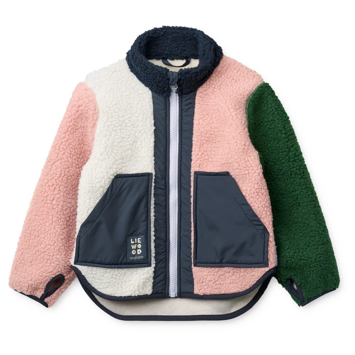 Детско поларено яке LIEWOOD Kid's Noam Pile Jacket Fleece jacket - Rose Blush Multi Mix
