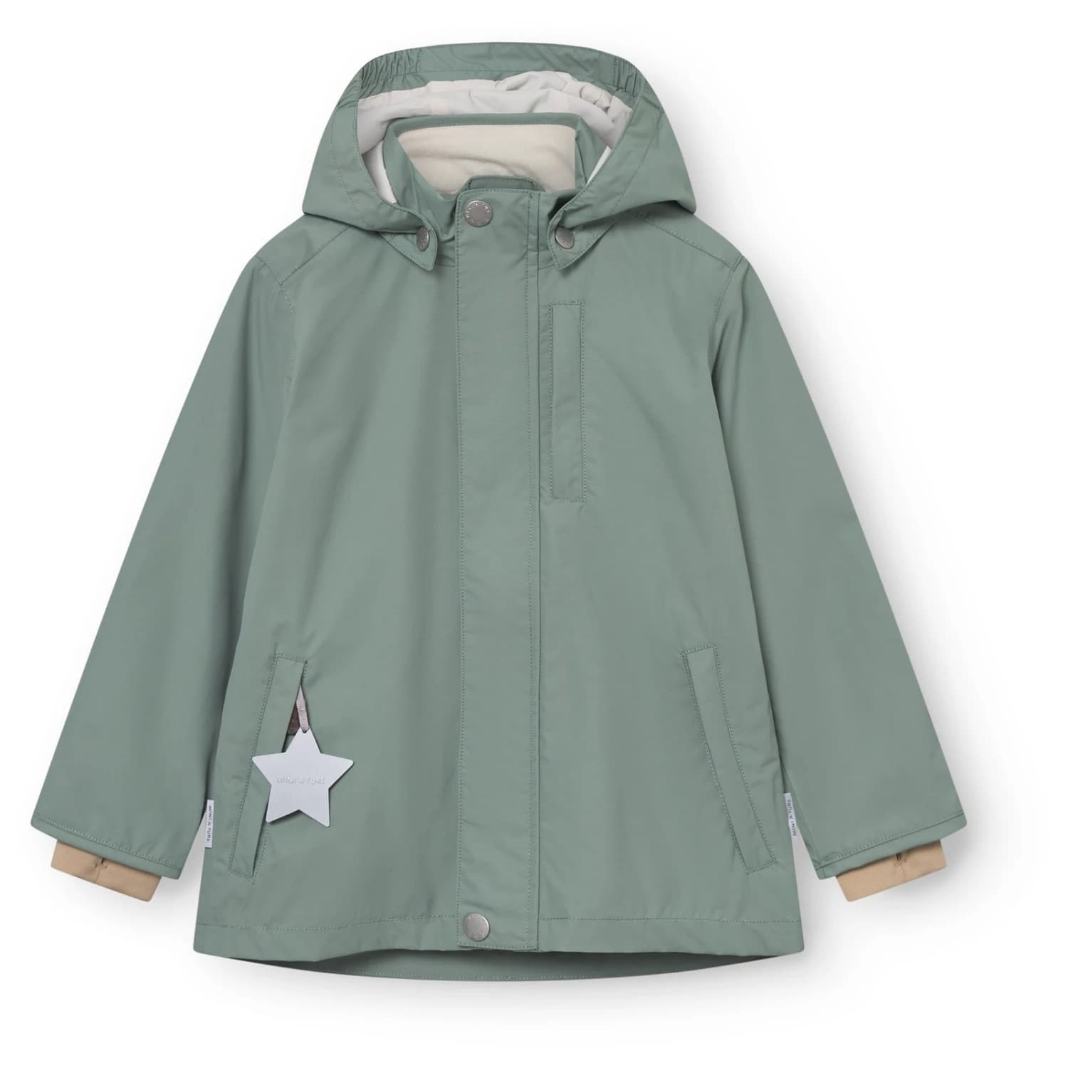 Детско водоустойчиво яке Mini a ture Kid's Matadwen Jacket Waterproof jacket - Granite Green
