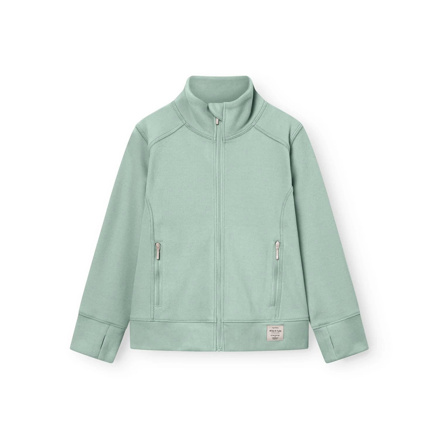 Детско поларено яке Mini A Ture Kid's Matberkan Zip Jacket Fleece jacket - Pale Green