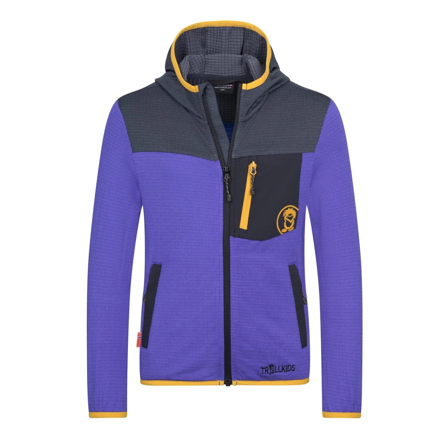 Детско поларено яке Trollkids Kid's Holmedal Jacket Fleece jacket - Black / Ultramarine