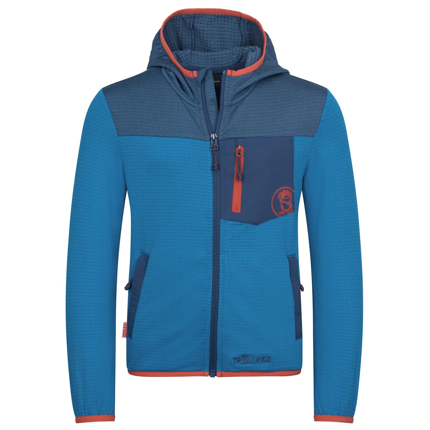 Детско поларено яке Trollkids Kid's Holmedal Jacket Fleece jacket - Summernight Blue / Mystic Blue