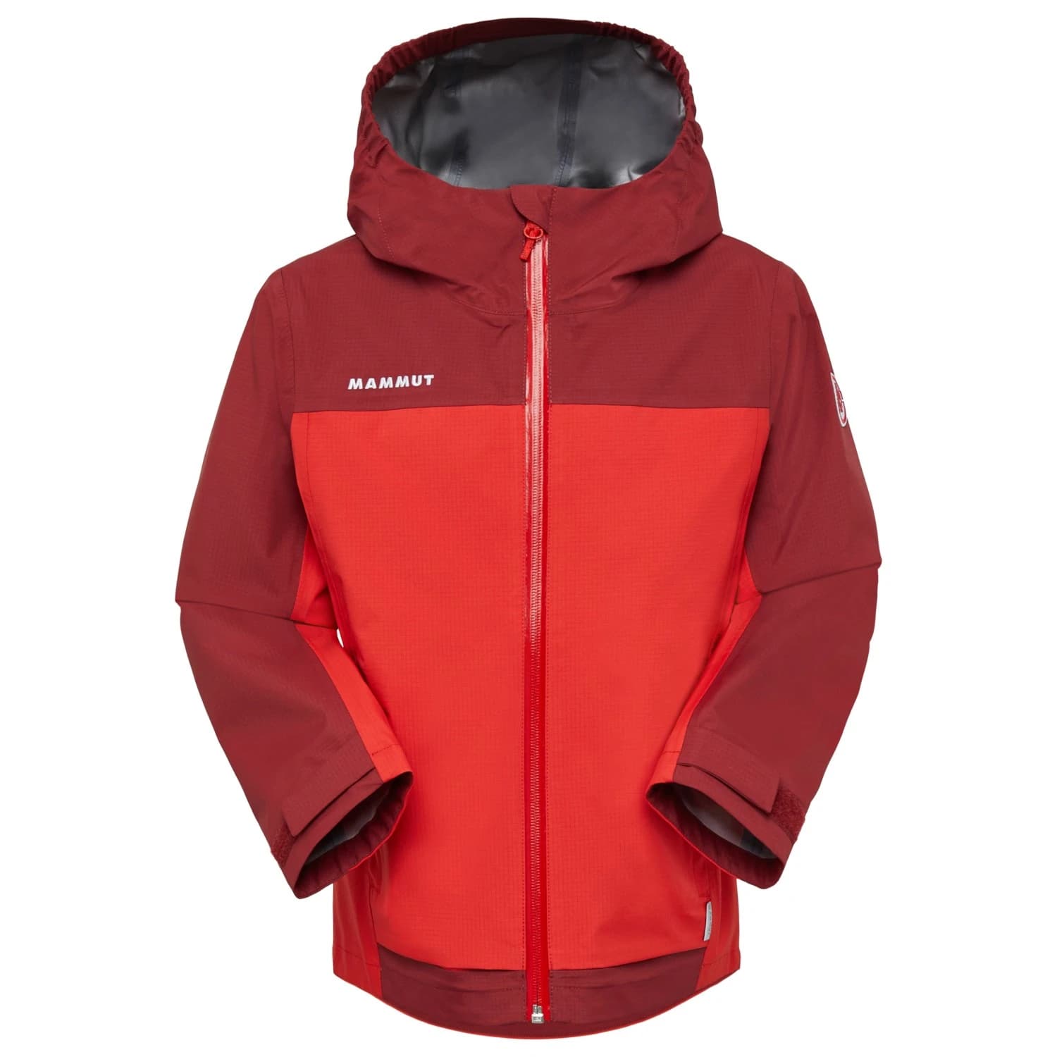 Детско водоустойчиво яке Mammut Kid's Taiss Hardshell Hooded Jacket Waterproof jacket - Mammut Red / Dark Mammut Red