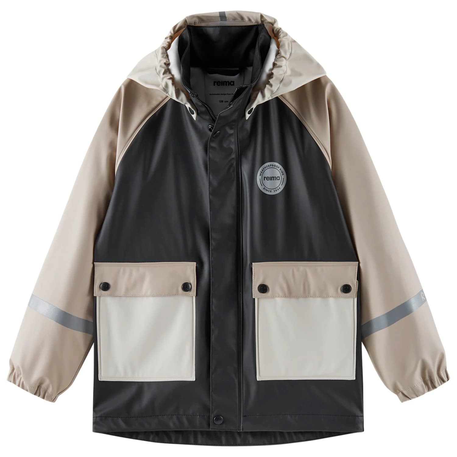 Детско водоустойчиво яке Reima Kid's Suihku Waterproof jacket - Black