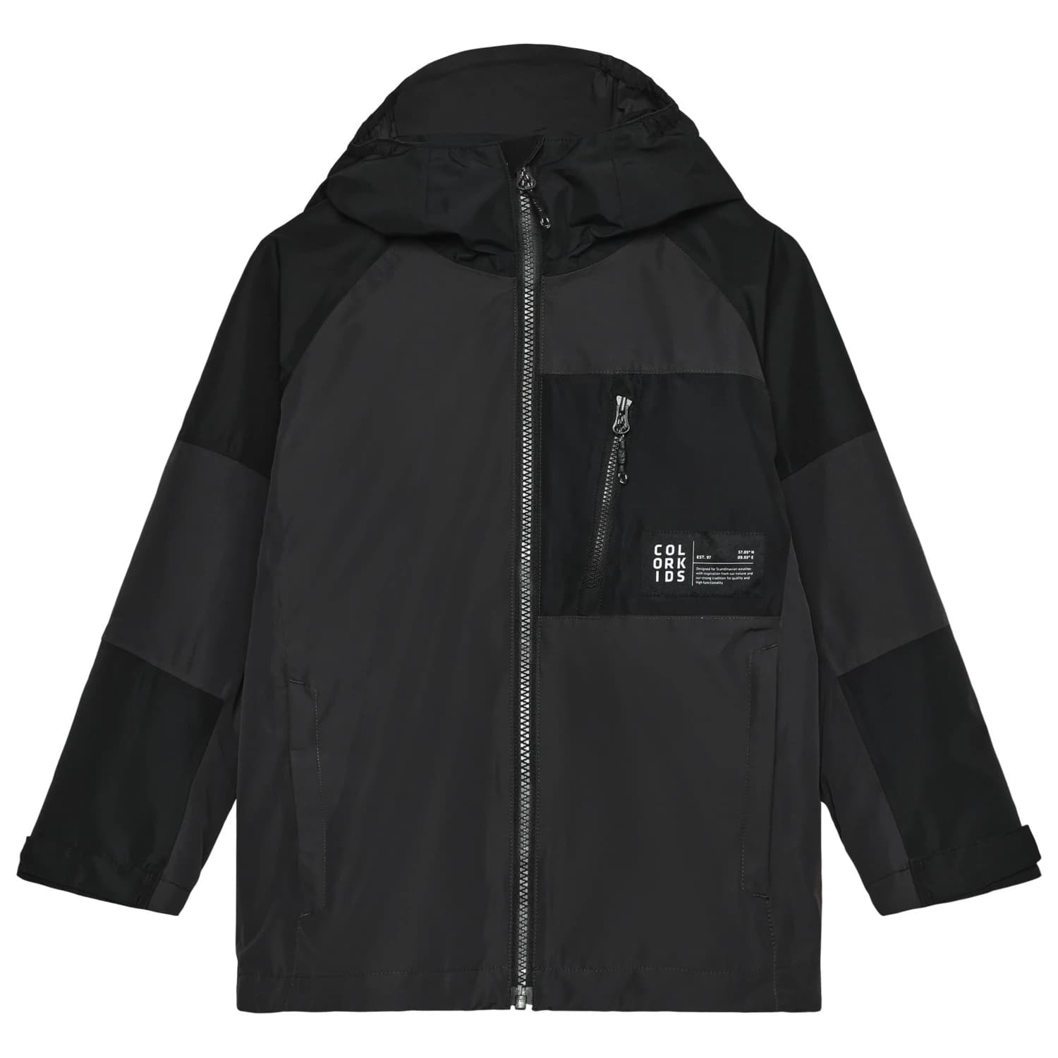 Детско водоустойчиво яке Color Kids Kid's Junior Jacket Colorblock Waterproof jacket - Phantom