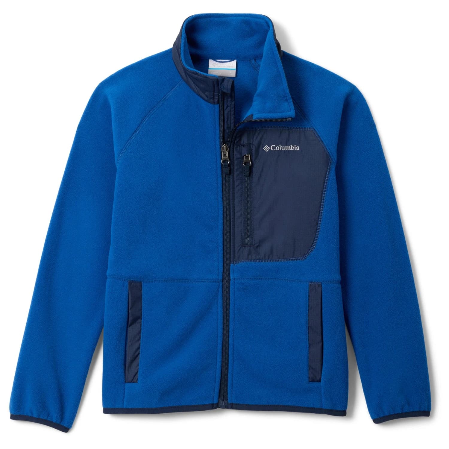 Детско поларено яке Columbia Kid's Fast Trek V Full Zip Fleece jacket - Mountain Blue / Collegiate Navy