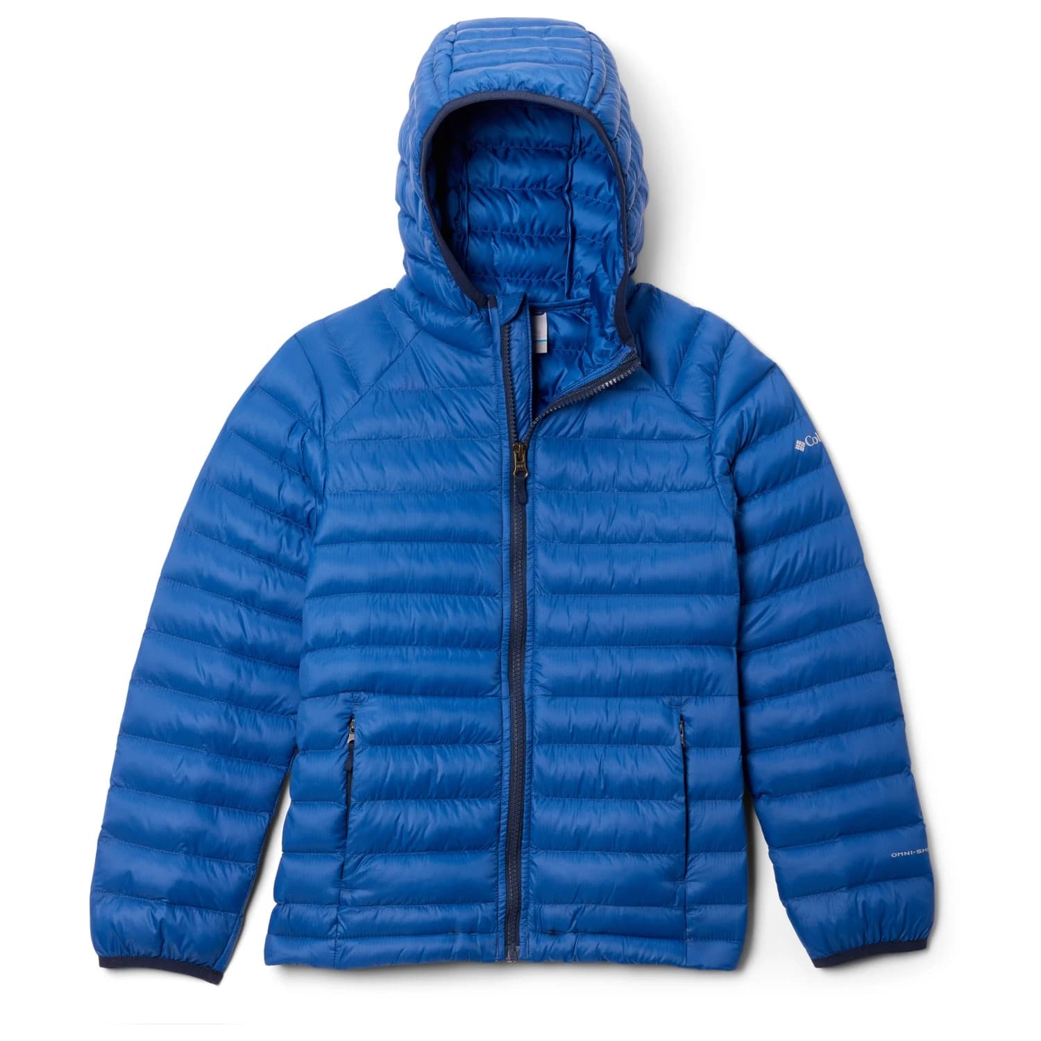 Детско синтетично яке Columbia Kid's Powder Pass Hooded Jacket Synthetic jacket - Mountain Blue