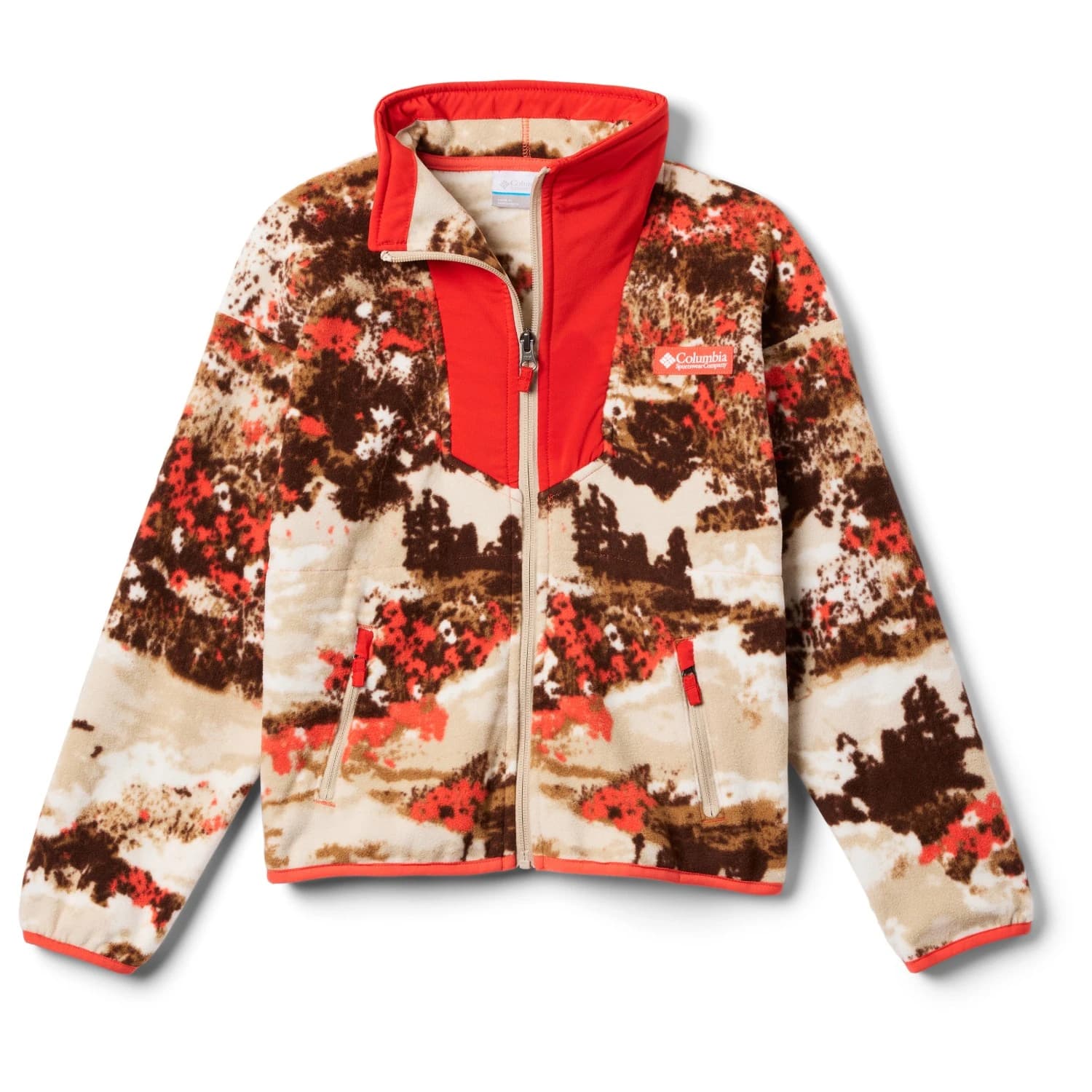 Детско поларено яке Columbia Kid's Sequoia Grove Printed Full Zip Fleece Fleece jacket - Zing Fieldaze / Super Sonic