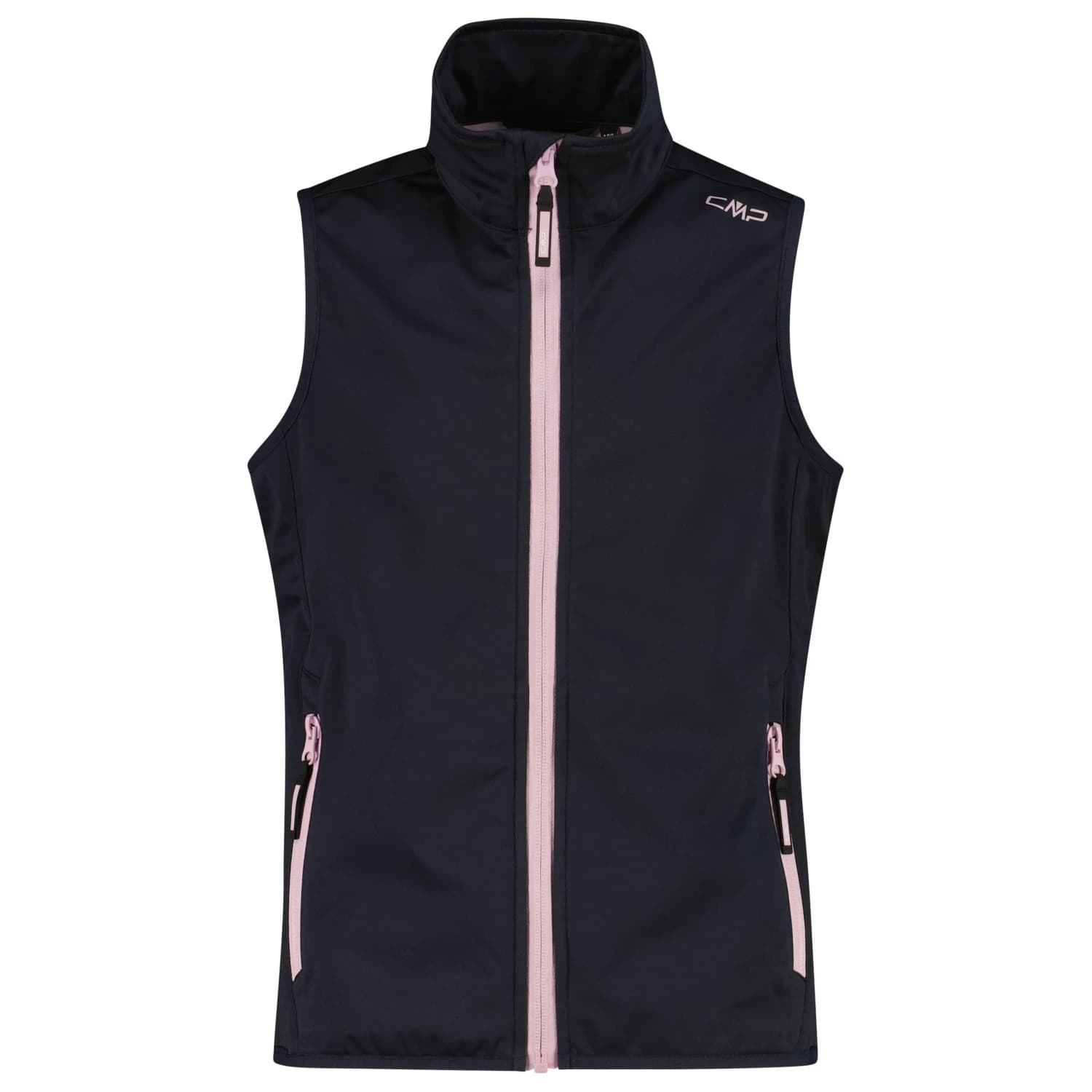 Софтшел елек CMP Girl's Vest Softshell vest - Antracite / Dawn Pink