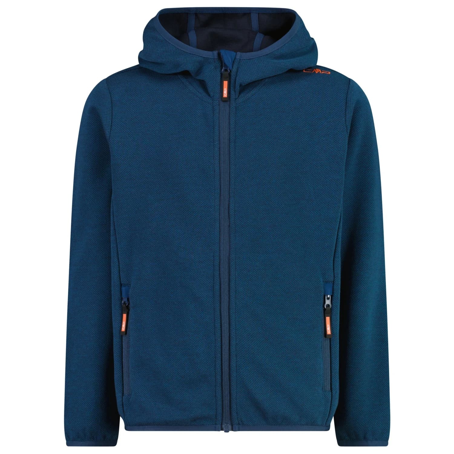 Детско поларено яке CMP Kid's Jacket Fix Hood Fleece jacket - Midnight / B.Blue