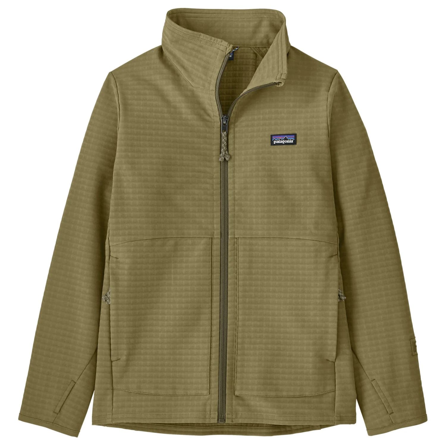 Детско софтшел яке Patagonia Kid's R1 Techface Jacket Softshell jacket - Tent Green