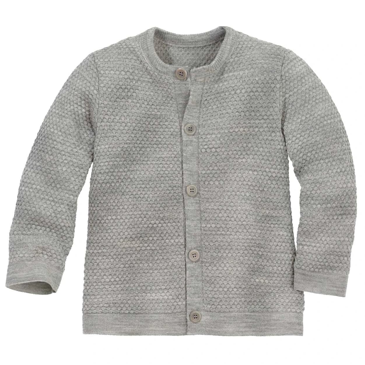 Вълнено яке Disana Wabenstrick Jacke Merino jacket - Grau