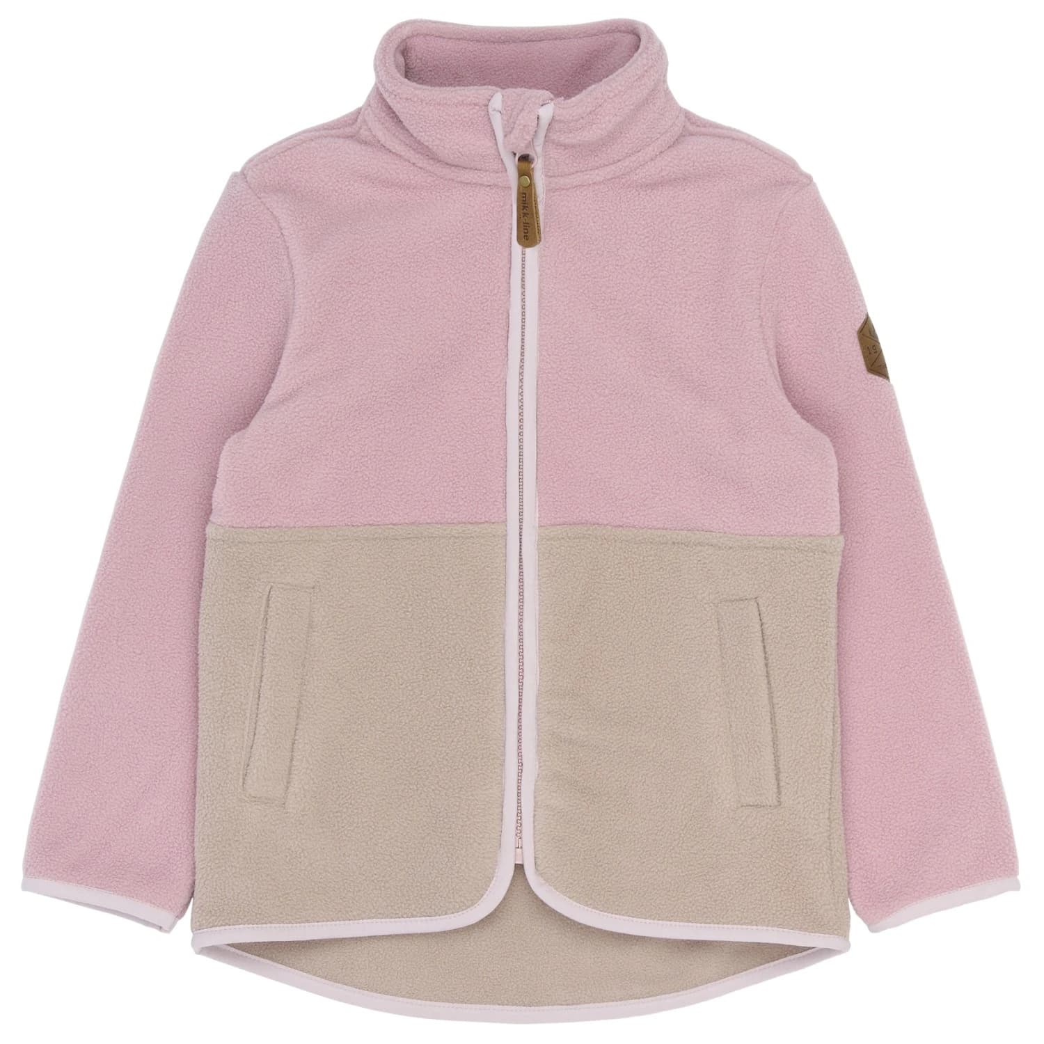 Детско поларено яке Mikk-line Kid's Fleece Jacket Recycled Fleece jacket - Mauve Shadows