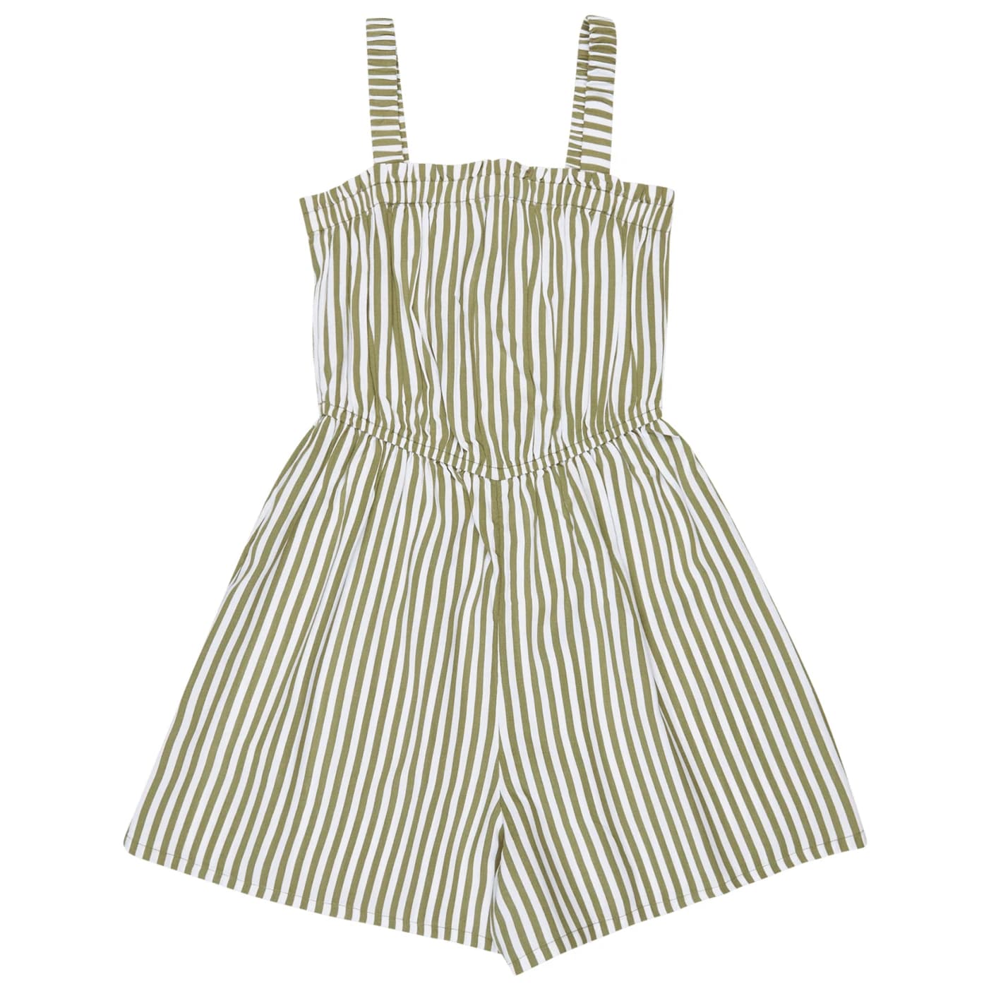 Детски гащеризон Roxy Kid's Playa Baby Printed Jumpsuit - Oil Green Vert Moda Stripe