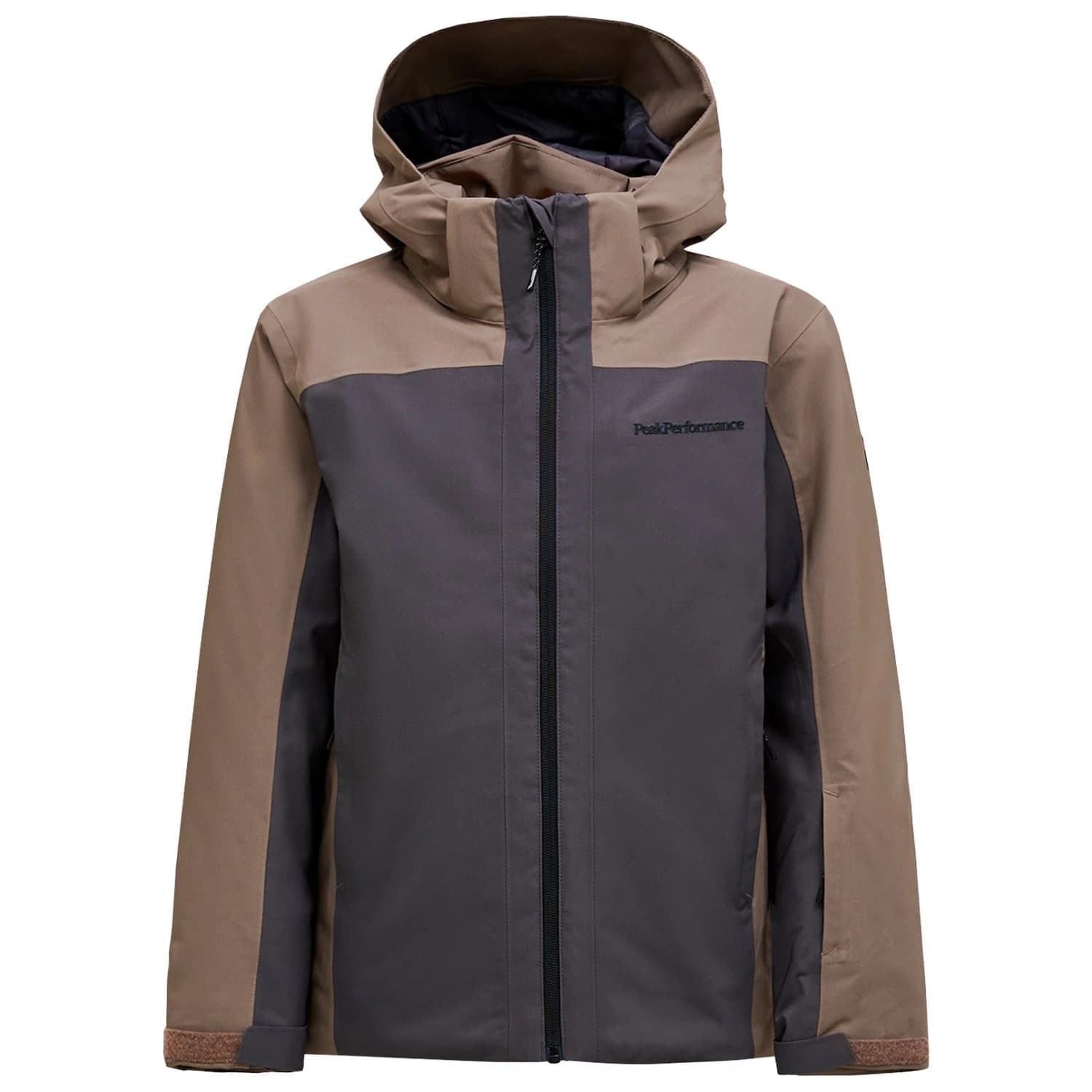 Детско ски яке Peak Performance Kid's Maroon Blocked Insulat Ski jacket - Motion Grey / Terrain Tan