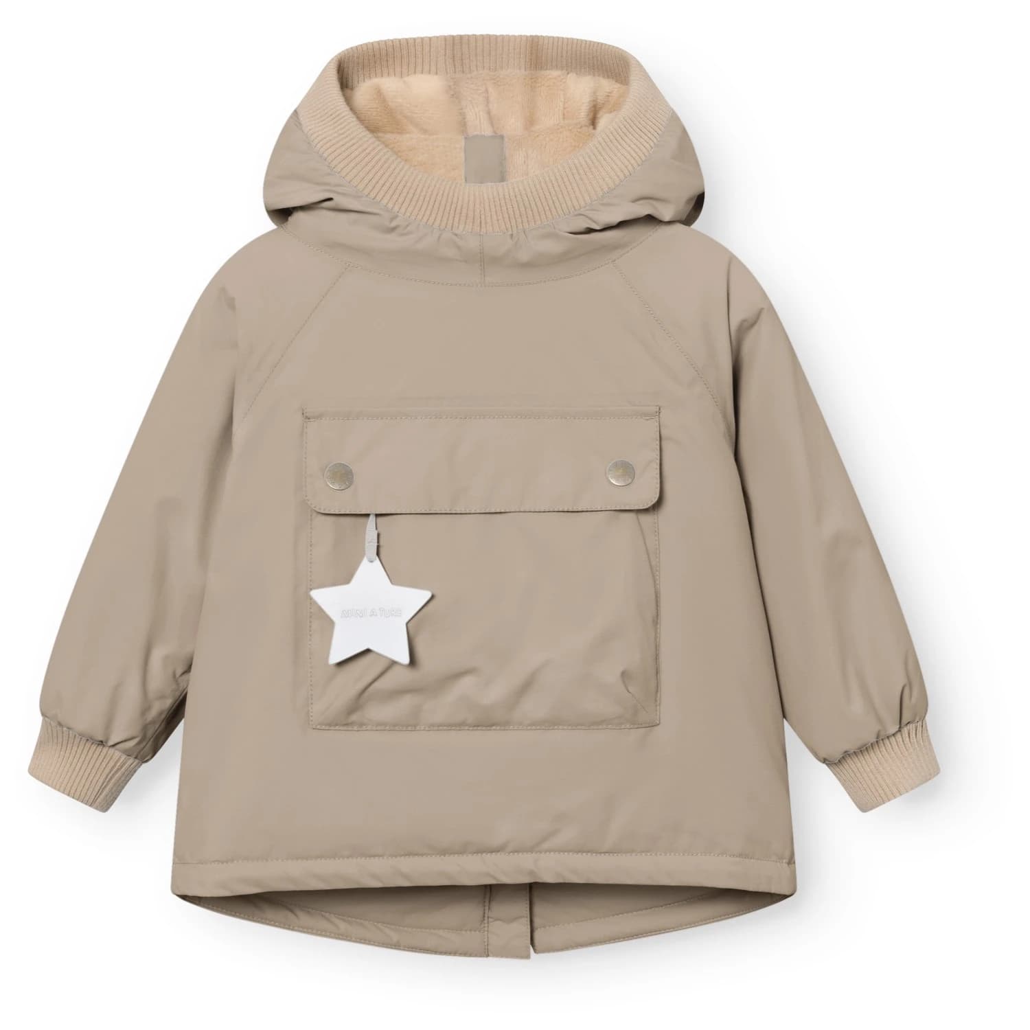 Детско зимно яке Mini A Ture Kid's Matbabywen Winter jacket - Grey Brown