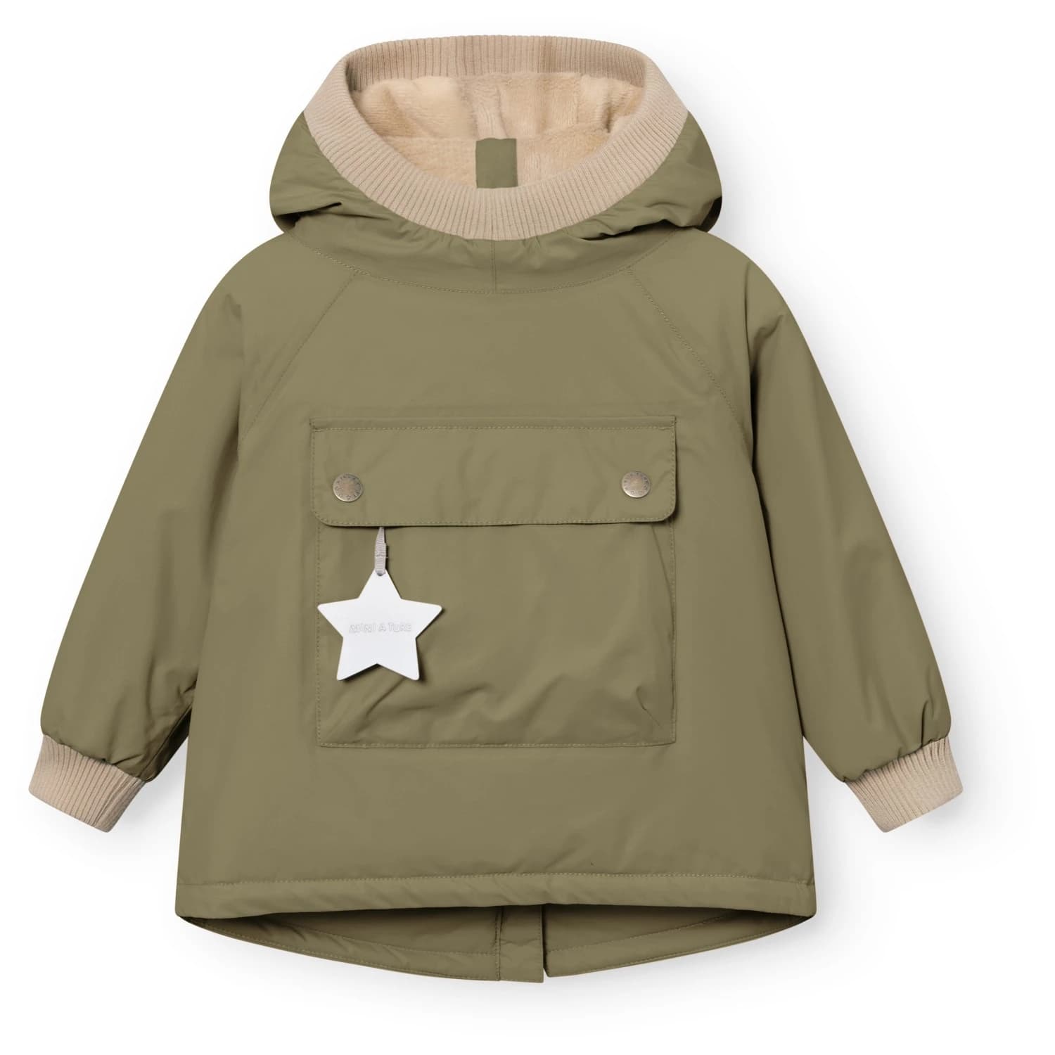 Детско зимно яке Mini A Ture Kid's Matbabywen Winter jacket - Kalamata Green
