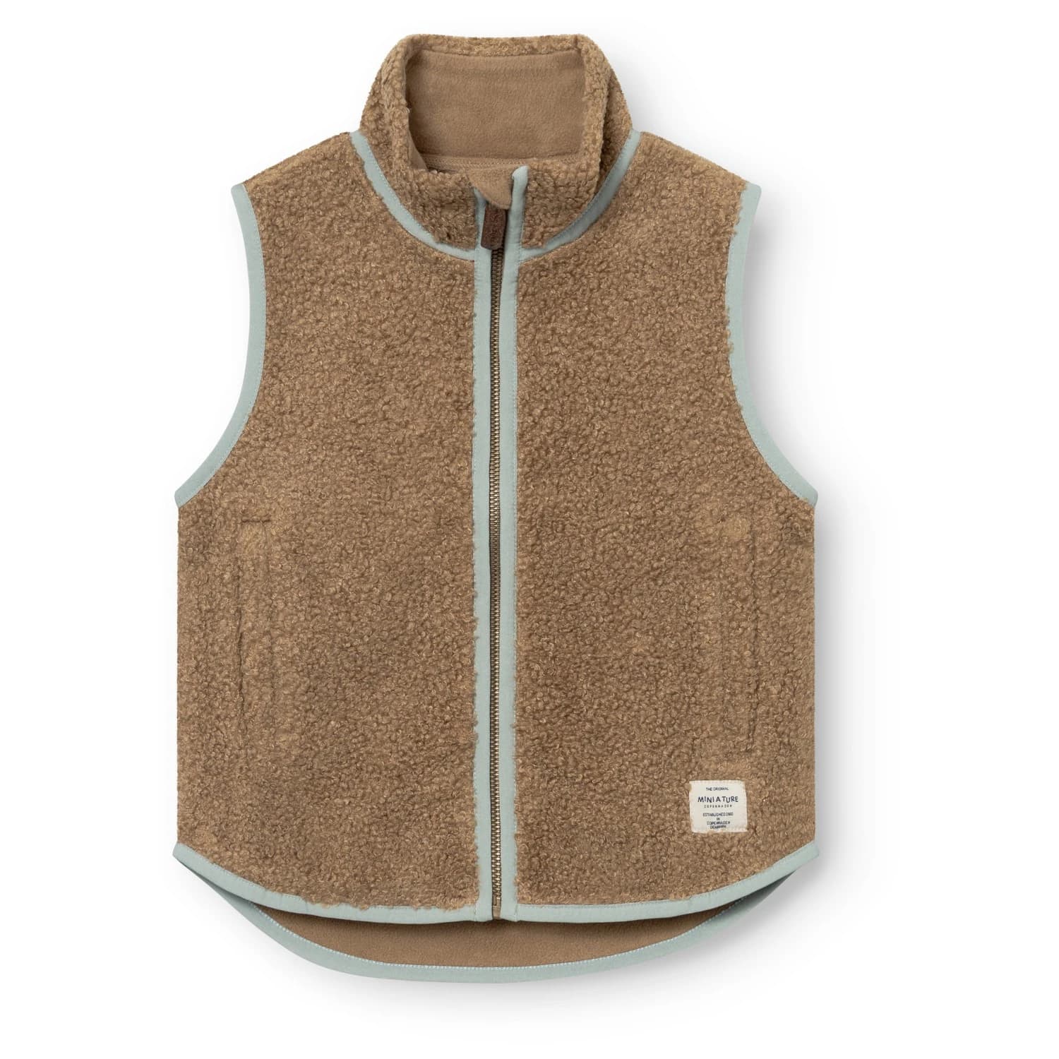 Детски поларен елек Mini A Ture Kid's Matbattal Fleece vest - Otter Brown