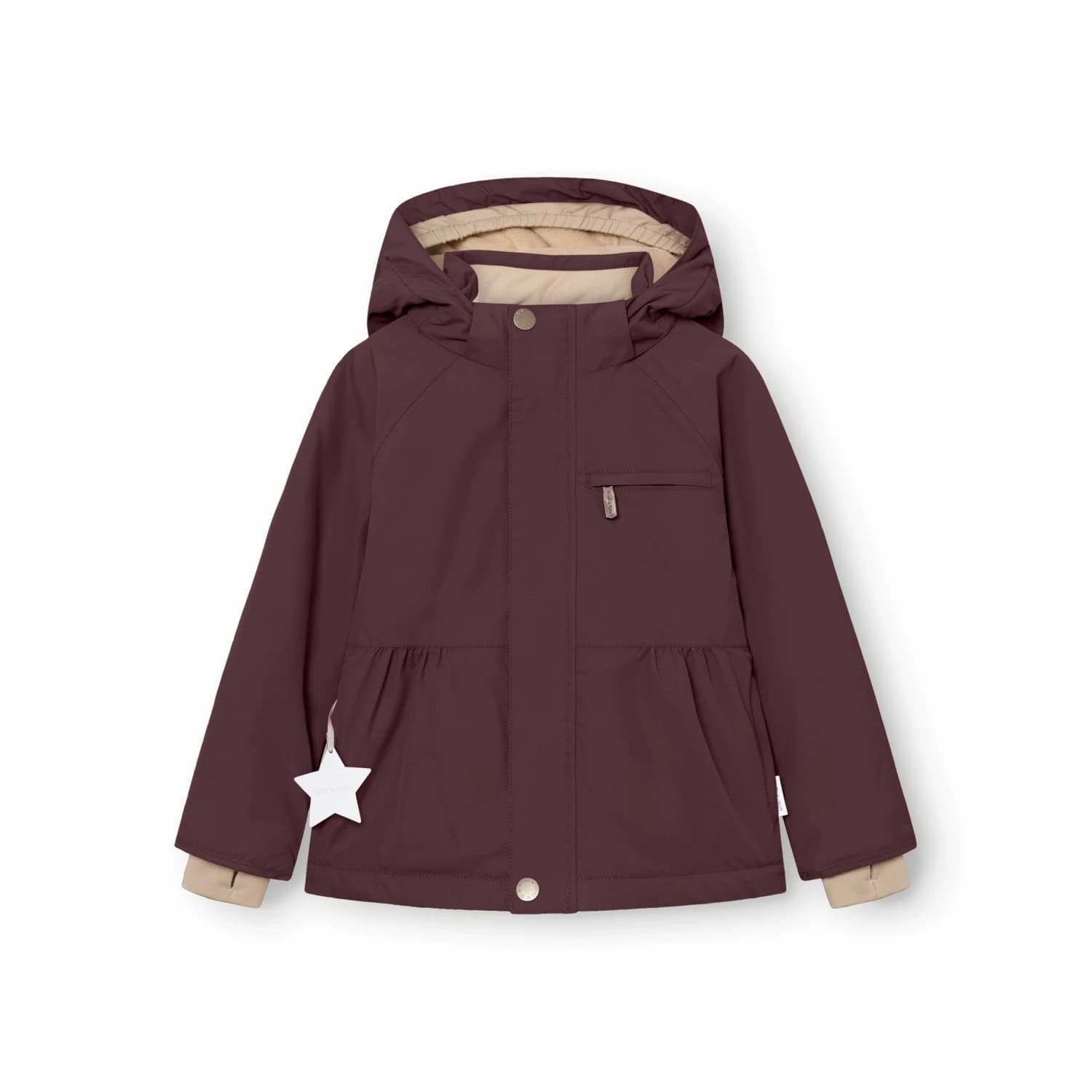 Детско зимно яке Mini A Ture Kid's Matbriddine Winter jacket - Fudge Aubergine