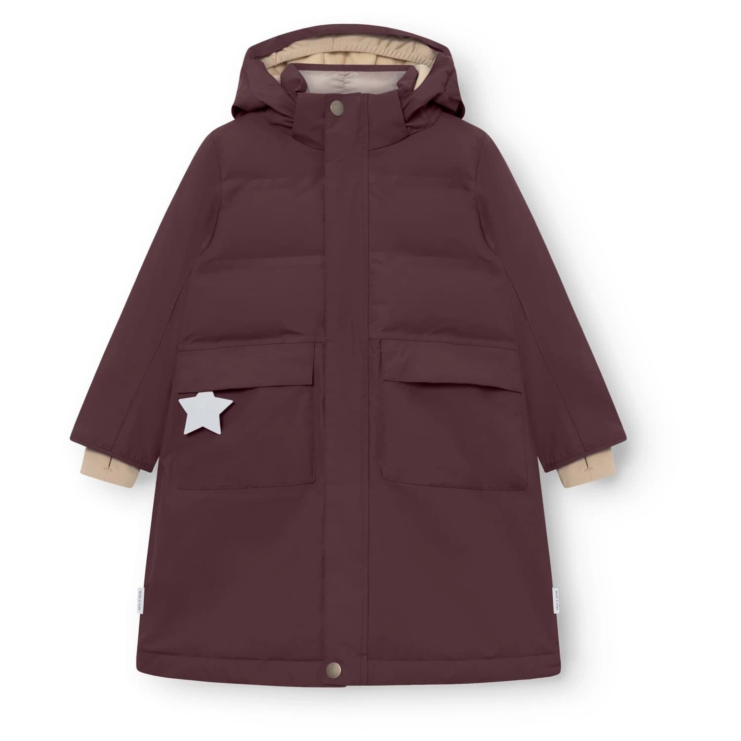 Детско палто Mini A Ture Kid's Matvencasia Coat - Fudge Aubergine