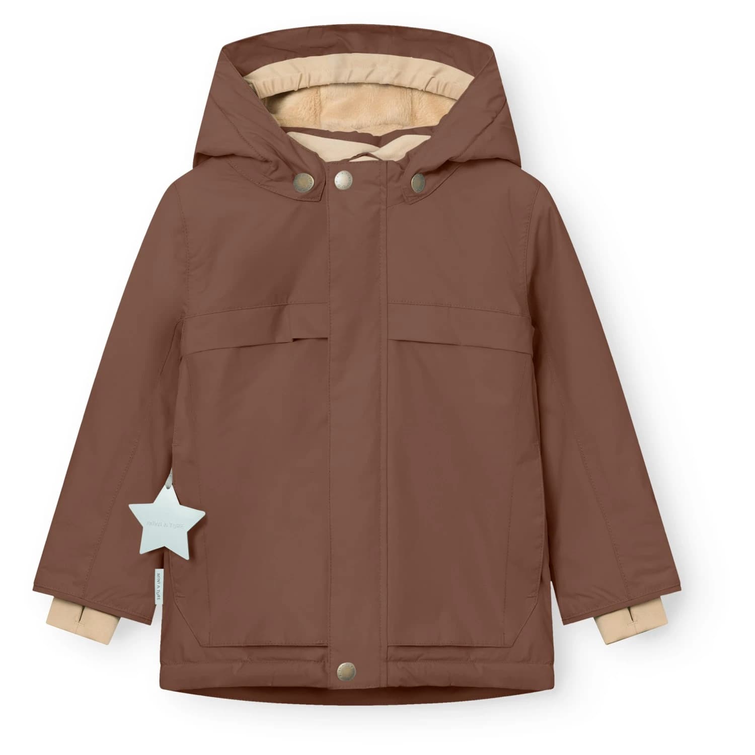Детско зимно яке Mini A Ture Kid's Matwaldo Winter jacket - Chestnut Brown