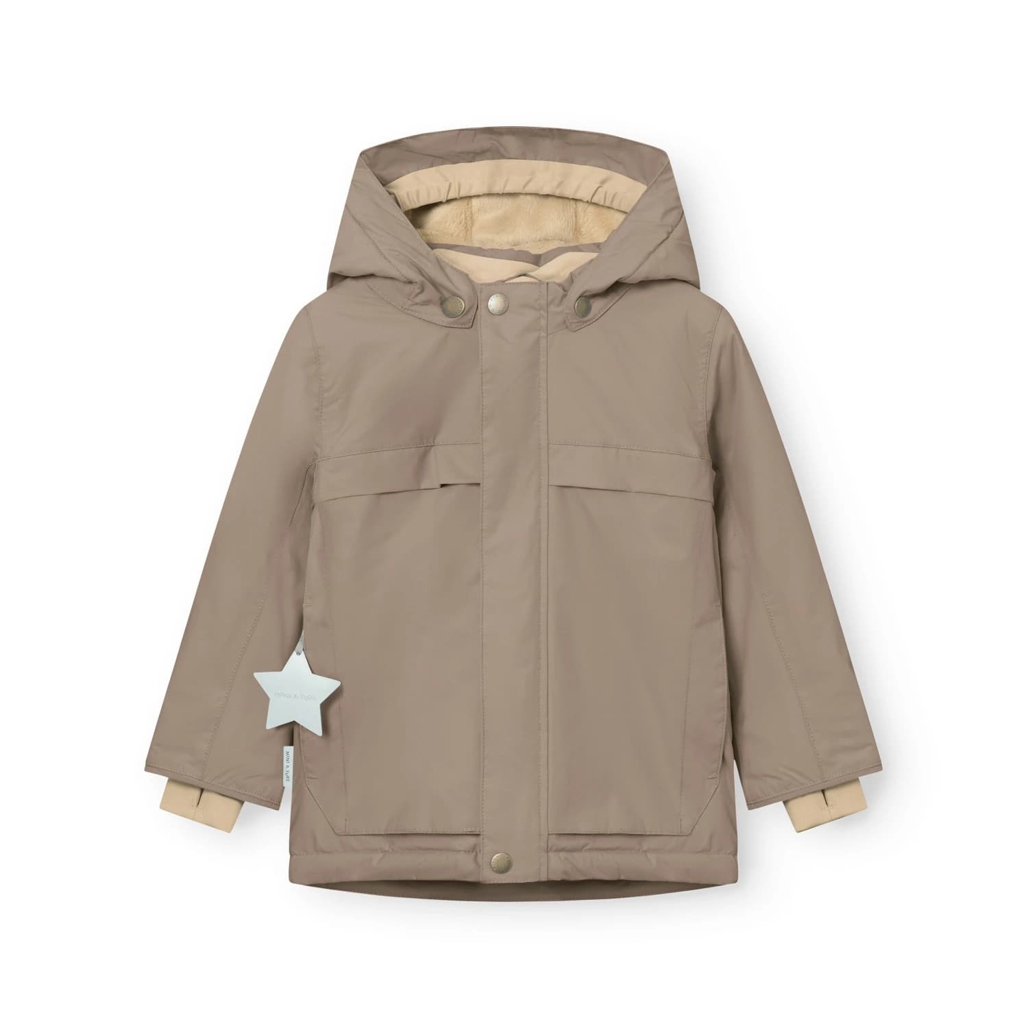 Детско зимно яке Mini A Ture Kid's Matwaldo Winter jacket - Grey Brown