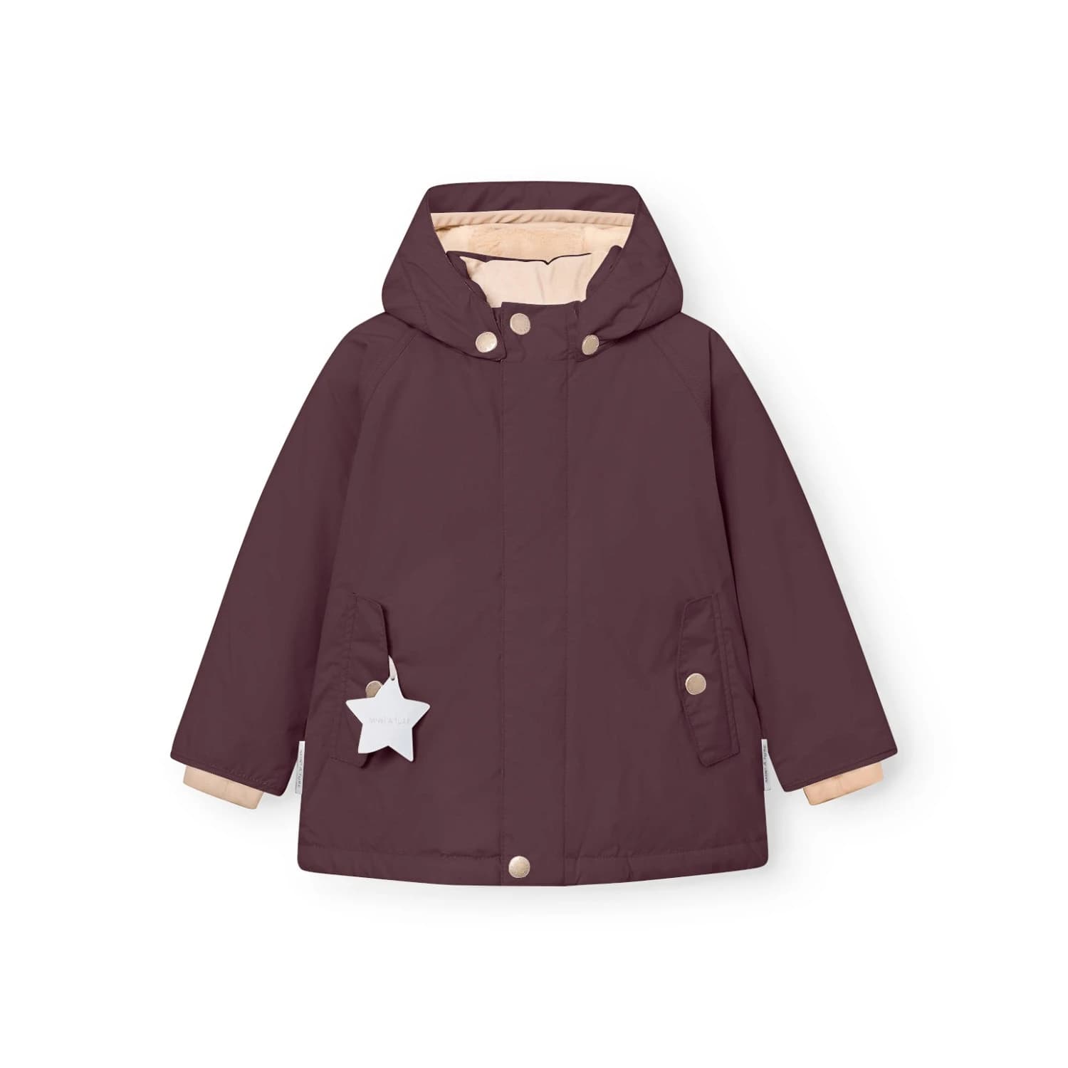 Детско зимно яке Mini A Ture Kid's Matwally Winter jacket - Fudge Aubergine