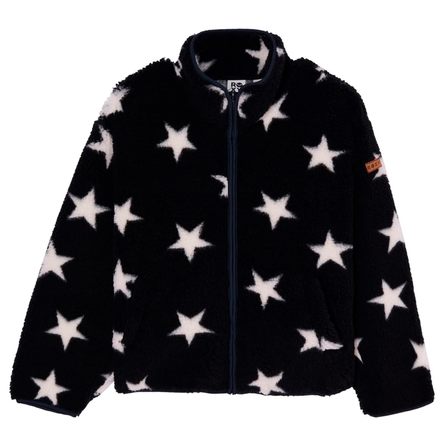Детско поларено яке Roxy Kid's Like Electricity Fleece jacket - Anthracite Starz